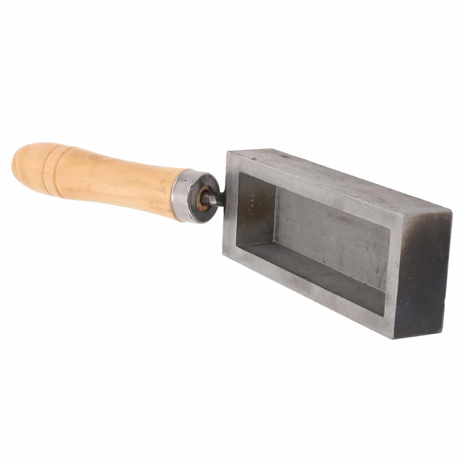 Stampo per Lingotti in Oro Grafite Argento Ghisa, Crogiolo Scanalatura Olio Portatile 4 Pollici per Lingotti di Metalli Preziosi