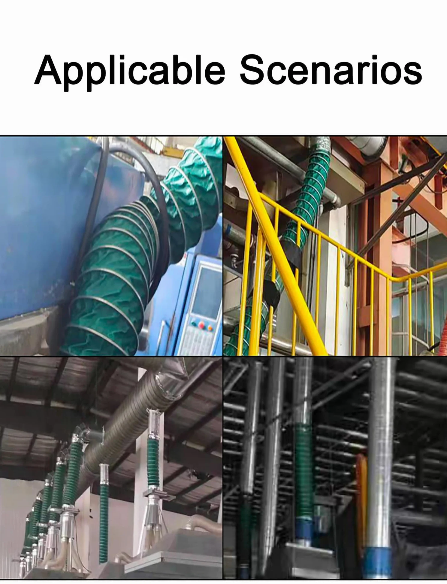 Tubo flessibile per ventilazione e aerazione, 10 m, ad alto flusso d'aria, leggero, per officine e serre