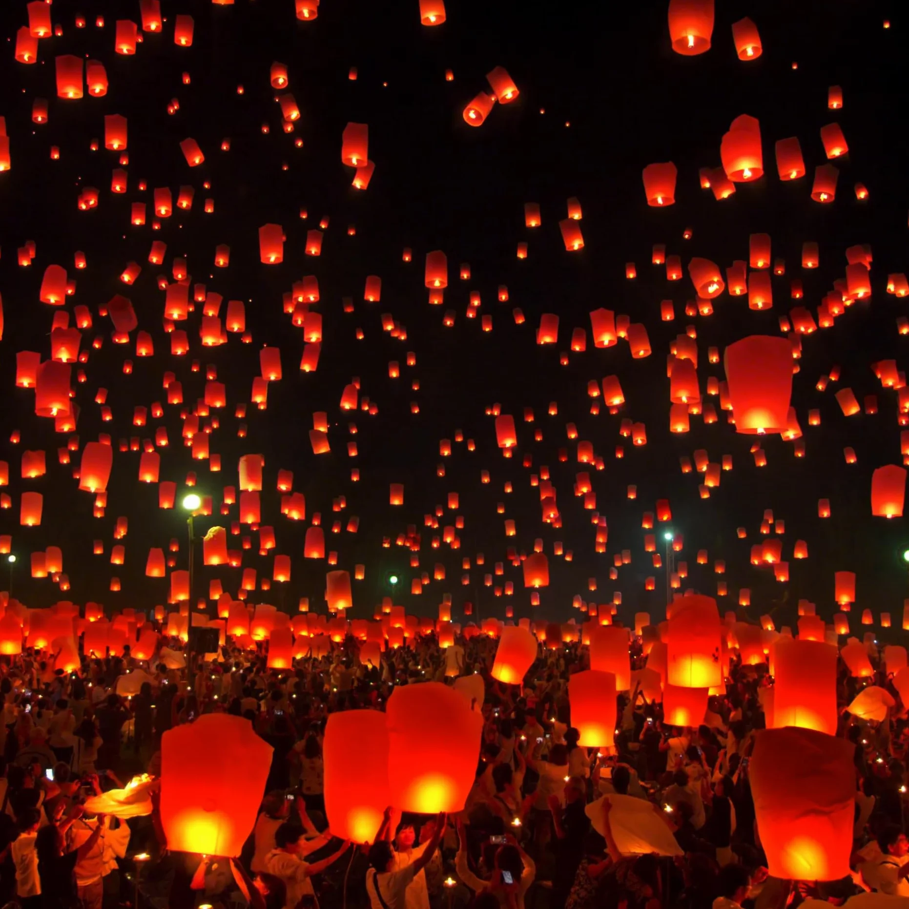 Lanterne Cinesi del Cielo Rosse 20 Pezzi, Lanterne di Carta Volanti per Feste Natale Compleanni Matrimoni