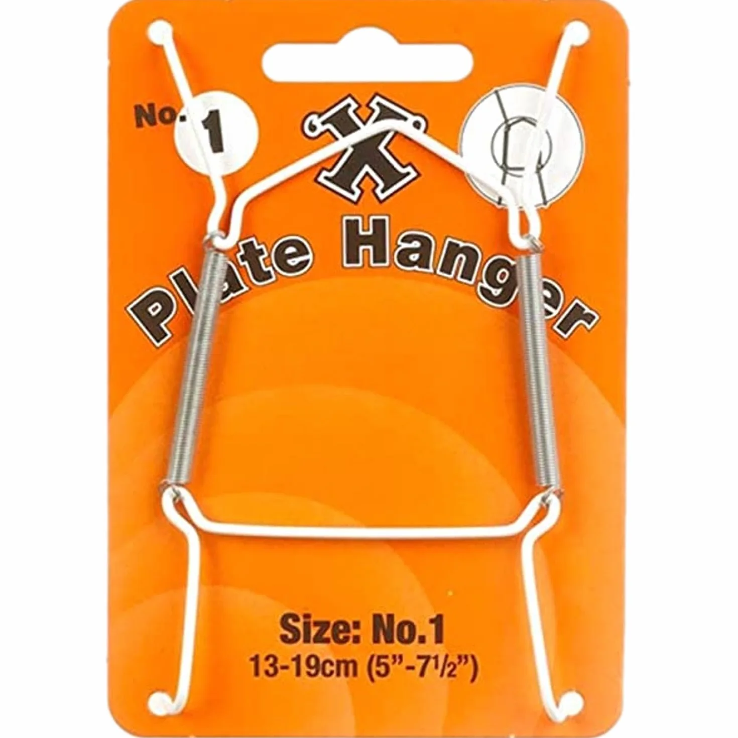X No1 - Reggipiatto da parete, 13-19 cm