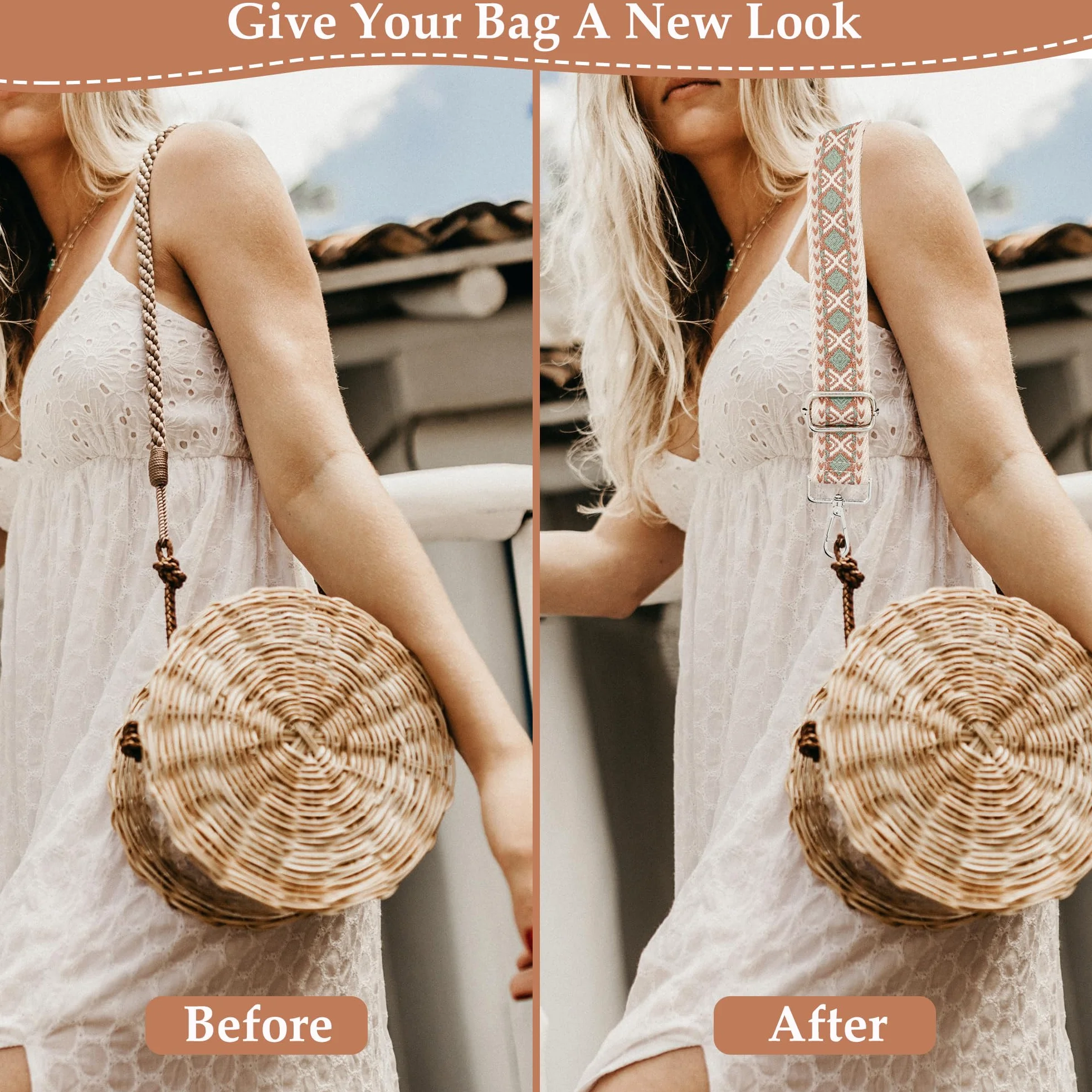 Tracolla per borsa regolabile in stile boho