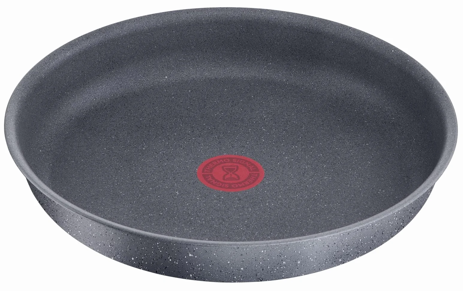 Lagostina Ingenio Mineralis Padella Ø 28 cm, Padella in Alluminio 100% Riciclato, per Gas, Forno e Induzione, con Indicatore di Cottura, Utilizzabile con Manico Removibile (non incluso)