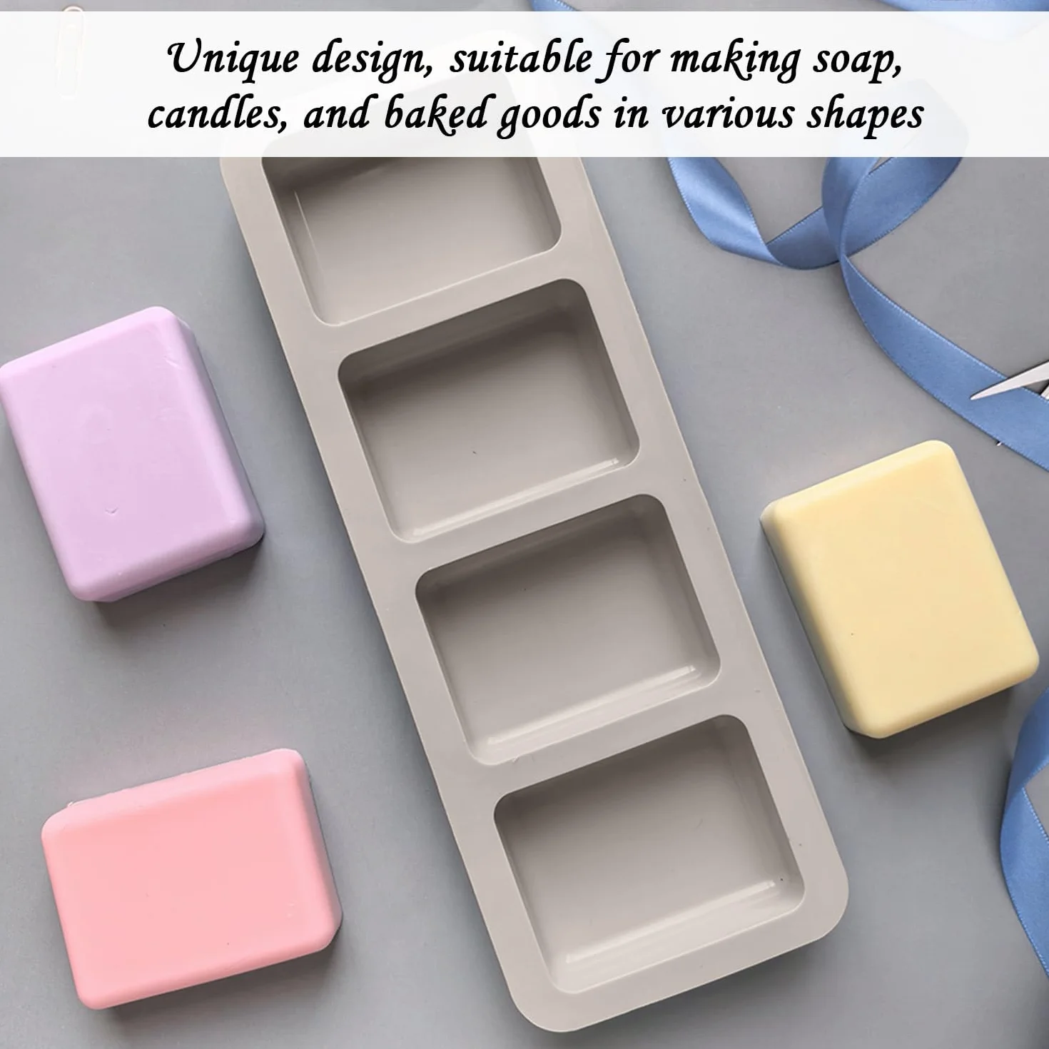 3 Pezzi Stampi In Silicone Geometrici Stampi Per Sapone Stampi Per Candele Stampi Per Cottura Accessori Artigianali Fai Da Te