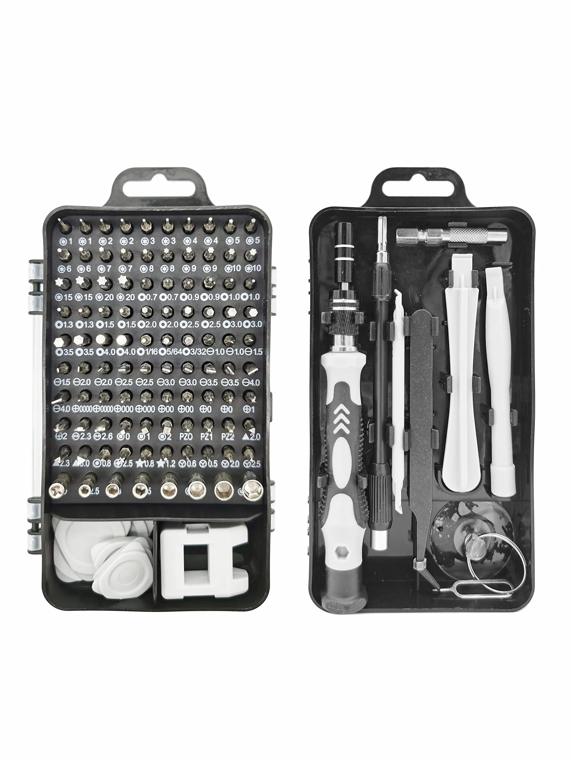 115 in 1 Cacciaviti Precisione Set, Professionali Mini Magnetici kit di Riparazione con Torx Bits, per PC, iphone, Laptop, Occhiali, Orologio, Switch, PS4, PS5, Xbox, Elettronica