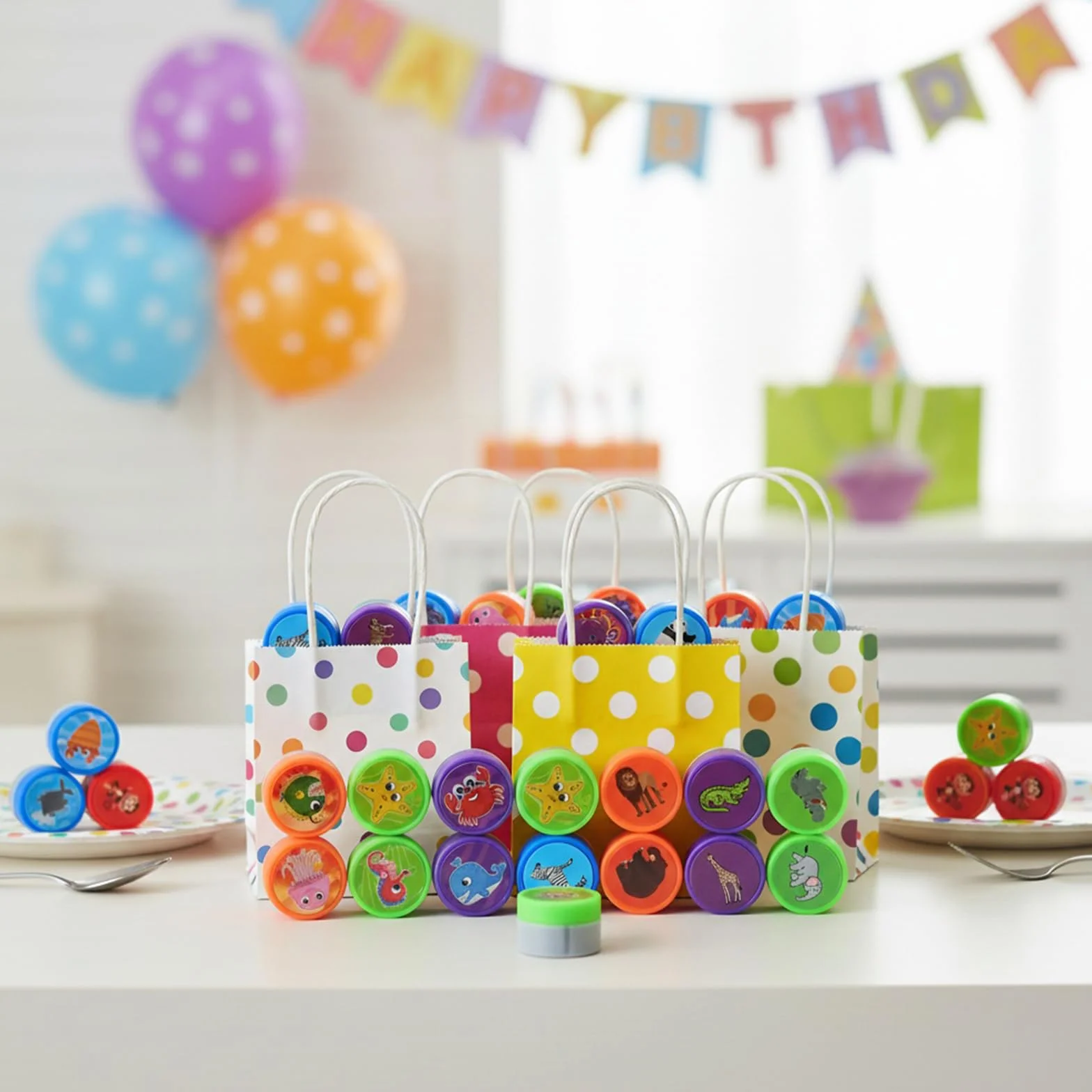 40 Pezzi Timbri Autoinchiostranti per Bambini,Cartoni Animati Kit Set di Strumenti Auto Inchiostrazione Timbri, Adatto per Ricompense Scolastiche, Compleanno e Natale, Scrapbooking e Album