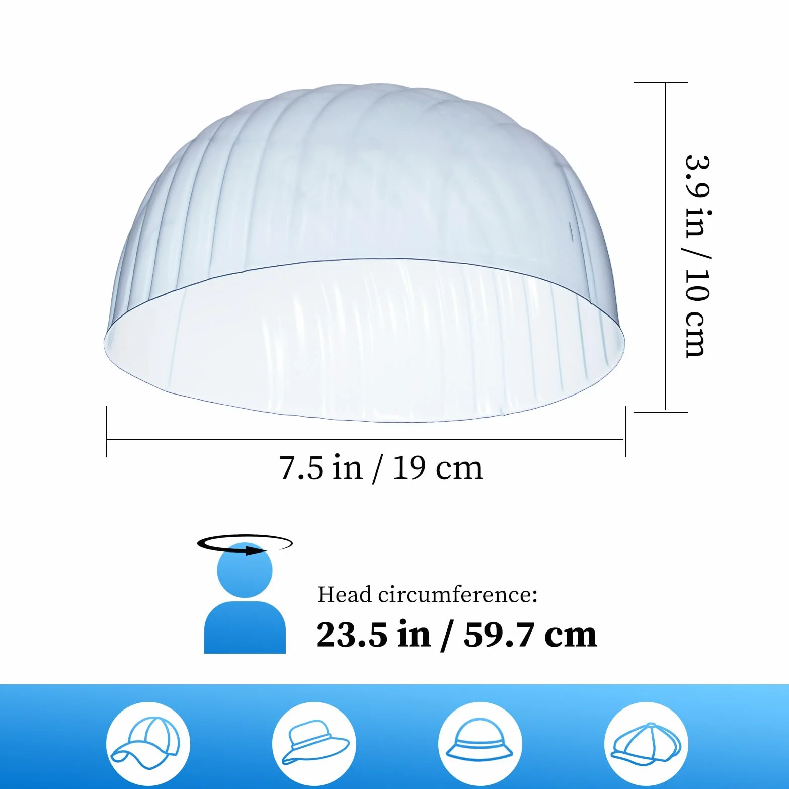 Supporto per Cappelli da Baseball 10 Modellatore Leggero per Berretto in Pvc 10 Previene Deformazioni, per Casa e Negozio