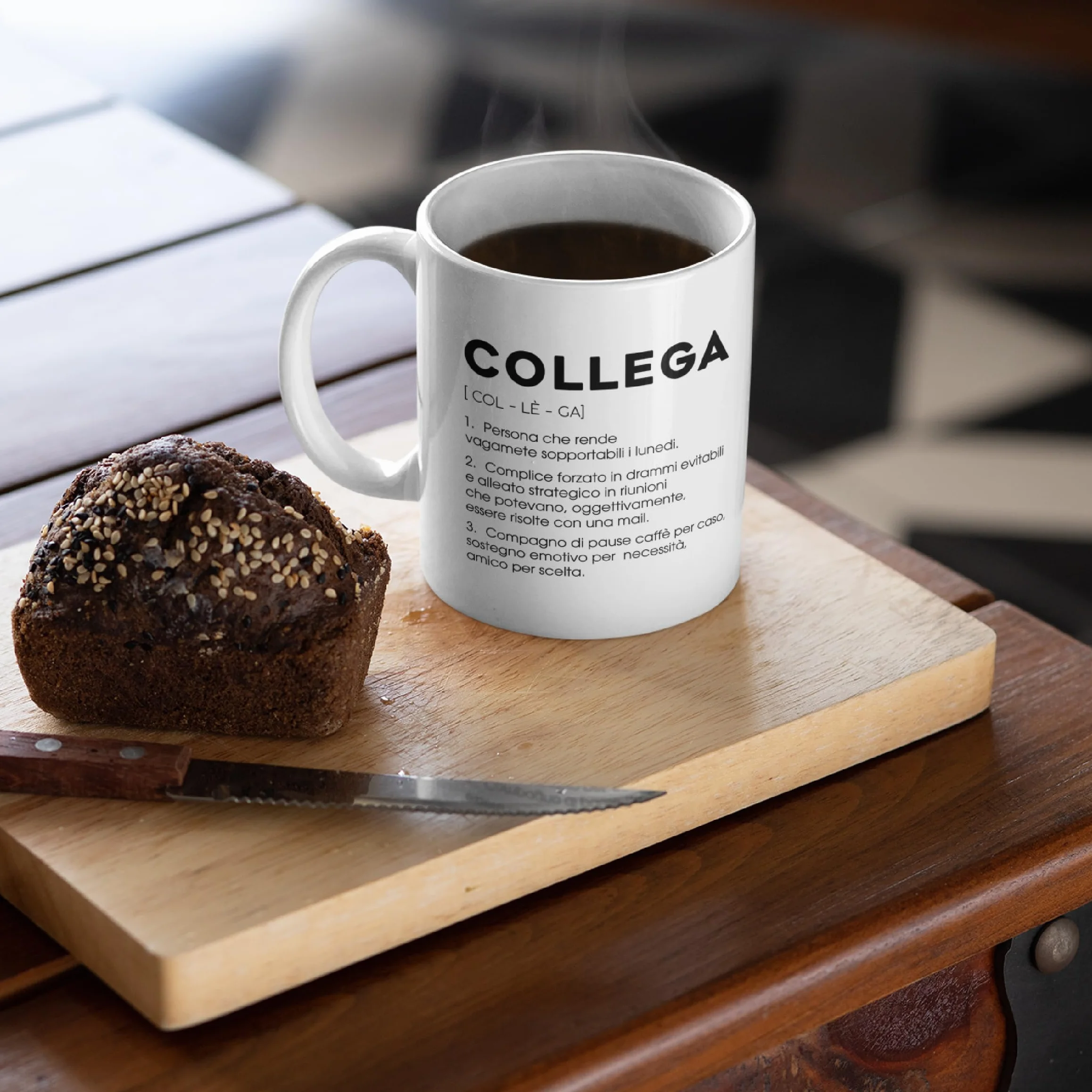 Gesar Tazza Mug Divertente Regalo Collega Uomo Donna Coffee Cup con Frasi Simpatiche