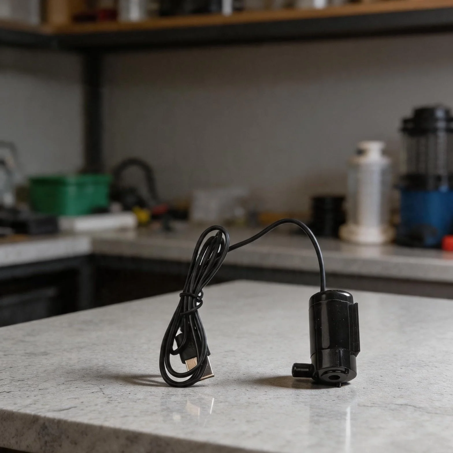 Fontana silenziosa sommergibile USB 5 V per acquario animali domestici decorazione giardino