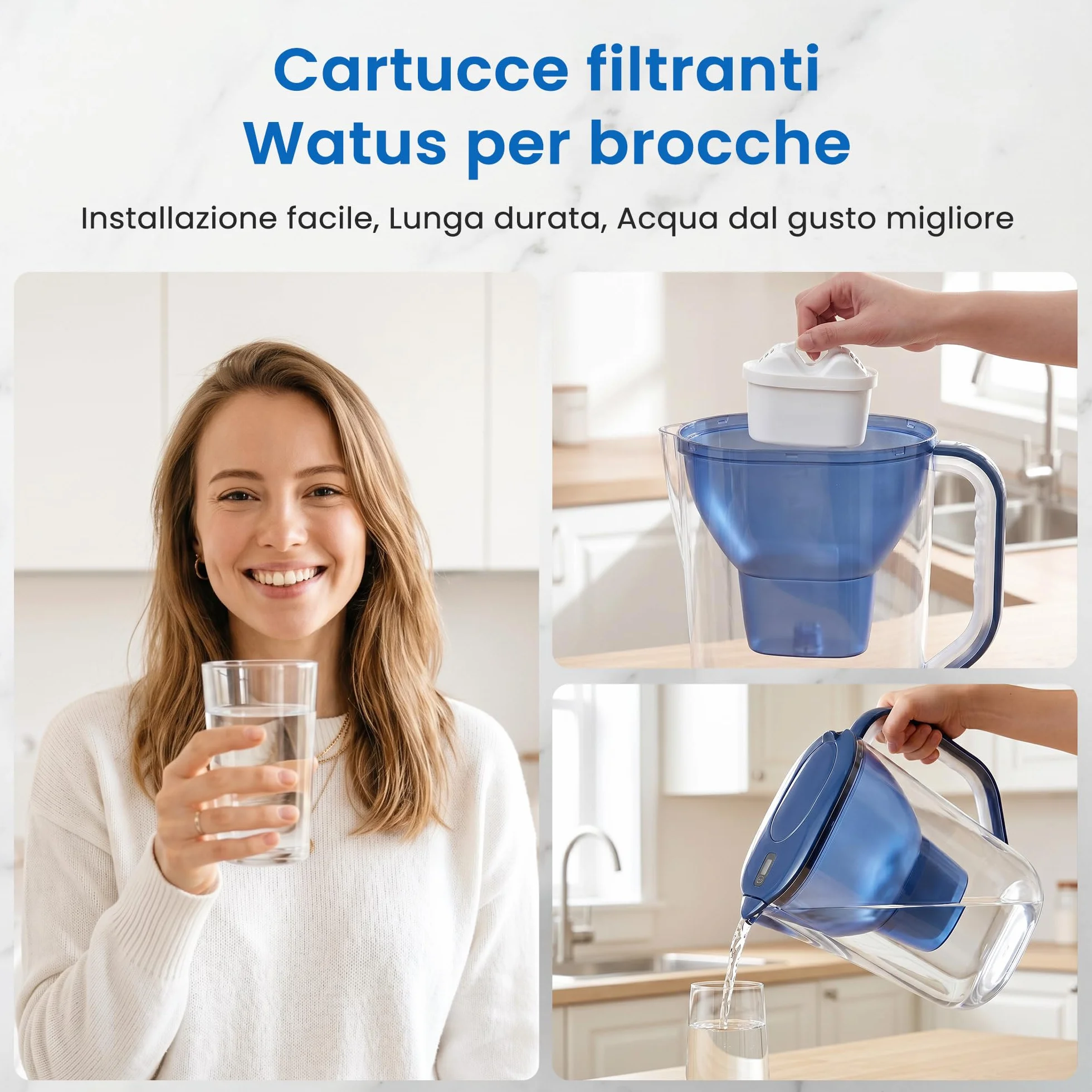 Filtri Compatibili BRITA Maxtra+ Maxtra Pro Maxtra Plus Made in Germany Riducono Piombo Cloro Metalli Pesanti Calcare (6)