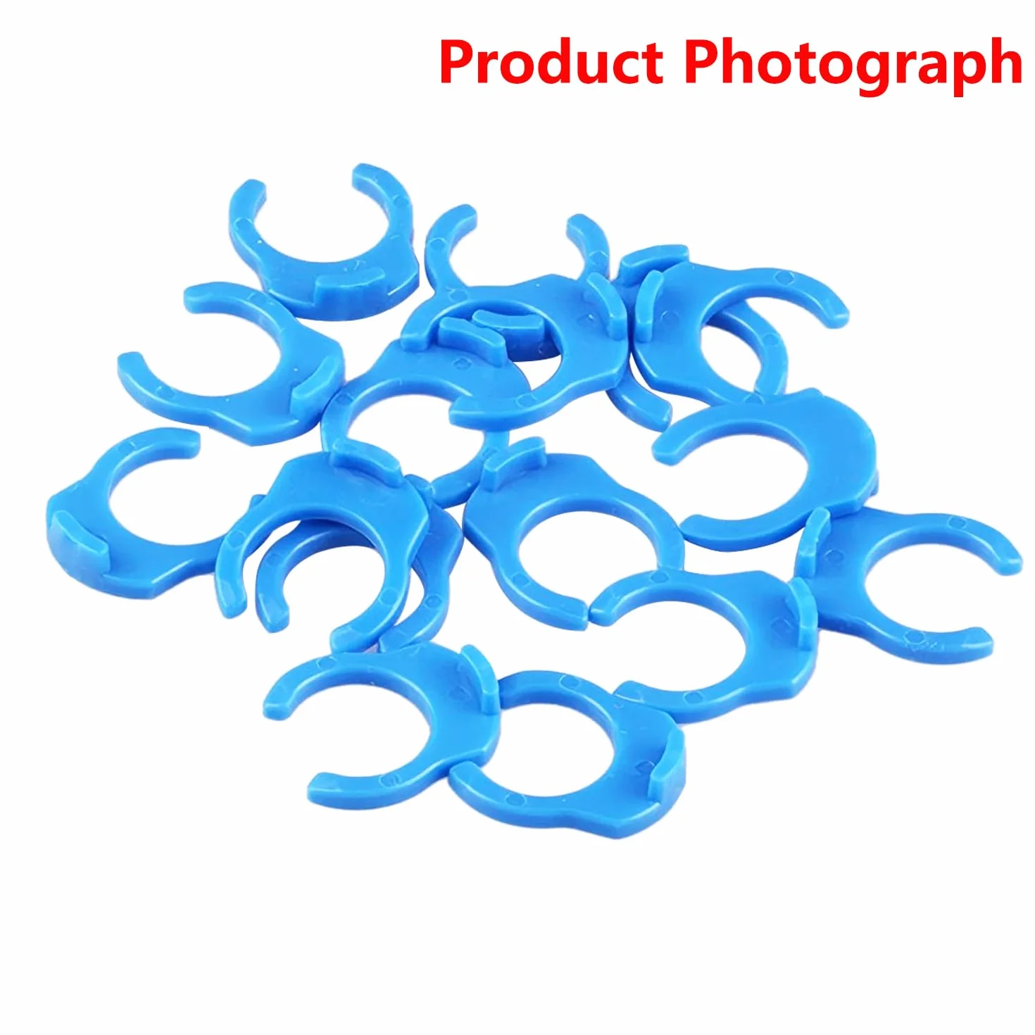 Qrity 20 Pezzi 3/8 "Blu Clip di Bloccaggio, Clip di Bloccaggio in Plastica, Clip di Bloccaggio di Sicurezza per Sistema di Filtraggio Dell'acqua RO