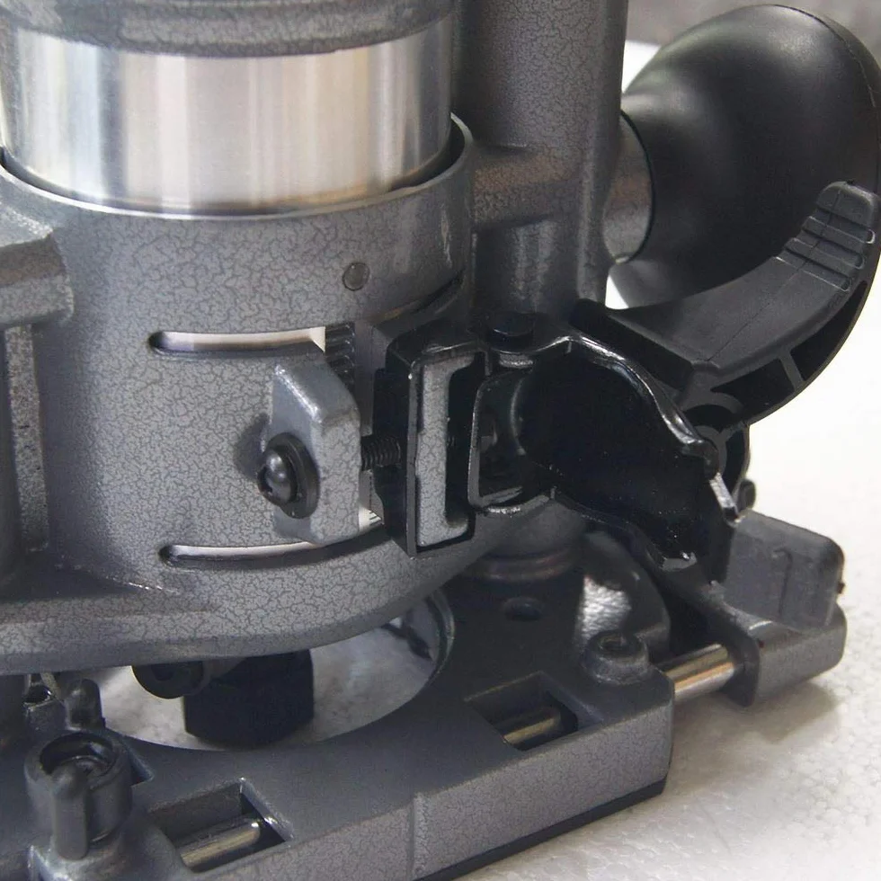 KATSU Set di Rifilatore Fresatrice Verticale per Legno Elettrica 220V 710W con 3 Basi + 3 Pinze da 6mm, 8mm e 10mm