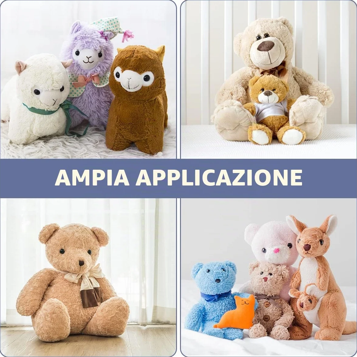 OSDUE 752 Pezzi Occhi per Amigurumi, Colorati di Sicurezza e Naso Accessori per Giocattoli Fai-da-Te per Bambole Teddy, Giocattoli di Peluche e Artigianato di Marionette, Pupazzi, Bambole di Plastica