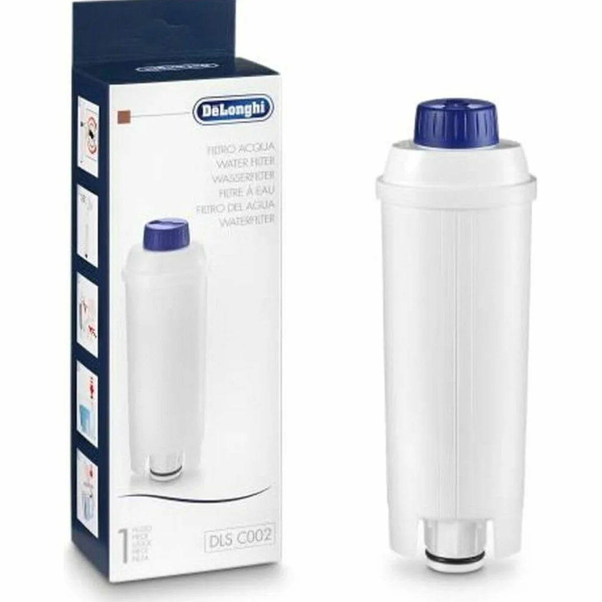 De'Longhi DLSC002 Filtro Addolcitore Acqua per Macchina Caffè Automatiche Ecam, Ricambio Originale Made in Italy