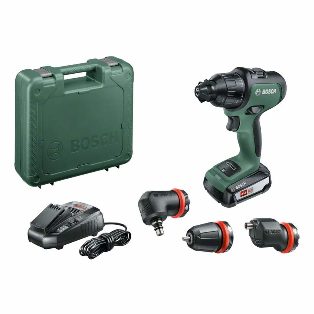 Bosch Trapano Battente-Avvitatore a Batteria AdvancedImpact 18, 1 Batteria, Sistema a 18 V, con Accessori, in Scatola di Cartone