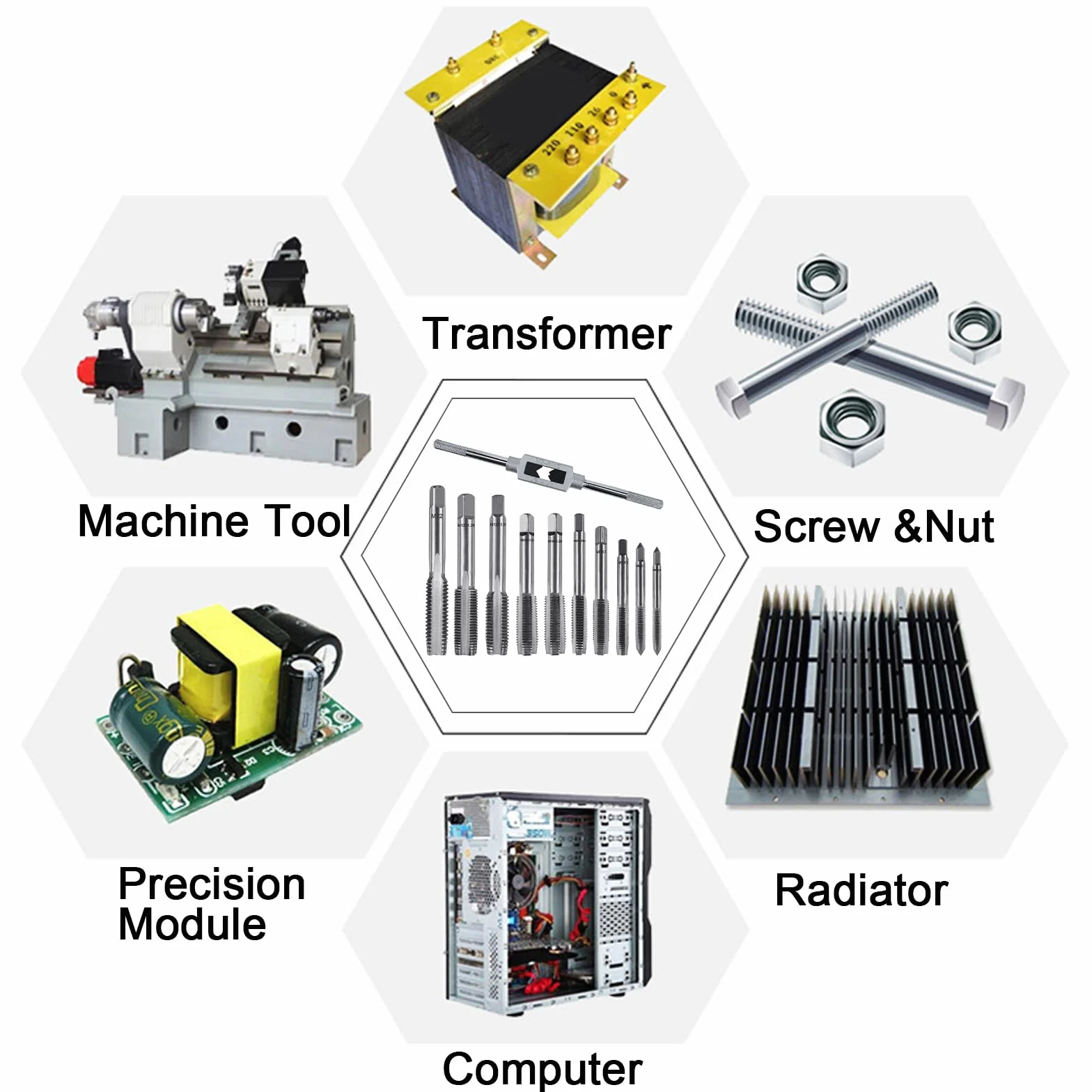 Maschi per Filettatura Set M5 M6 M7 M8 M10 M12 Punte Trapano Professionali Filettatrice Manuale Kit Filiera per Filettatura Professionale 11 Pezzi Filiere Giramaschi a Cricchetto M3-M12