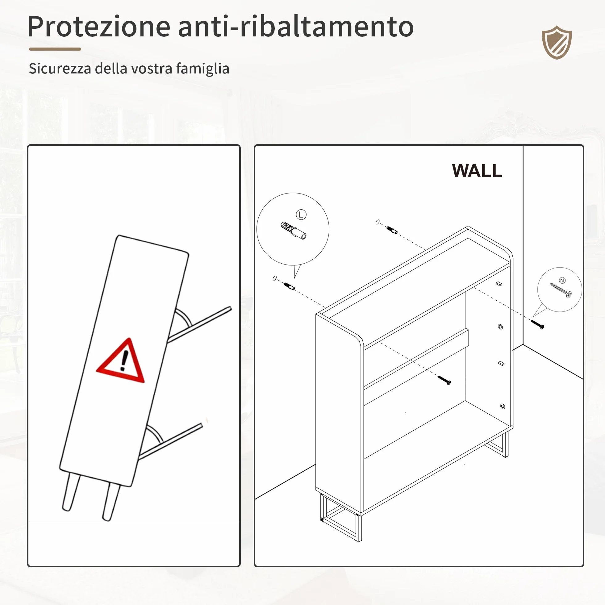 BonVache Scarpiera stretta, scarpiera con 2 ante, scarpiera ribaltabile con 4 ripiani, mobile per scarpe con spazio aperto, portascarpe in legno, 80x24x113,5 cm, bianco