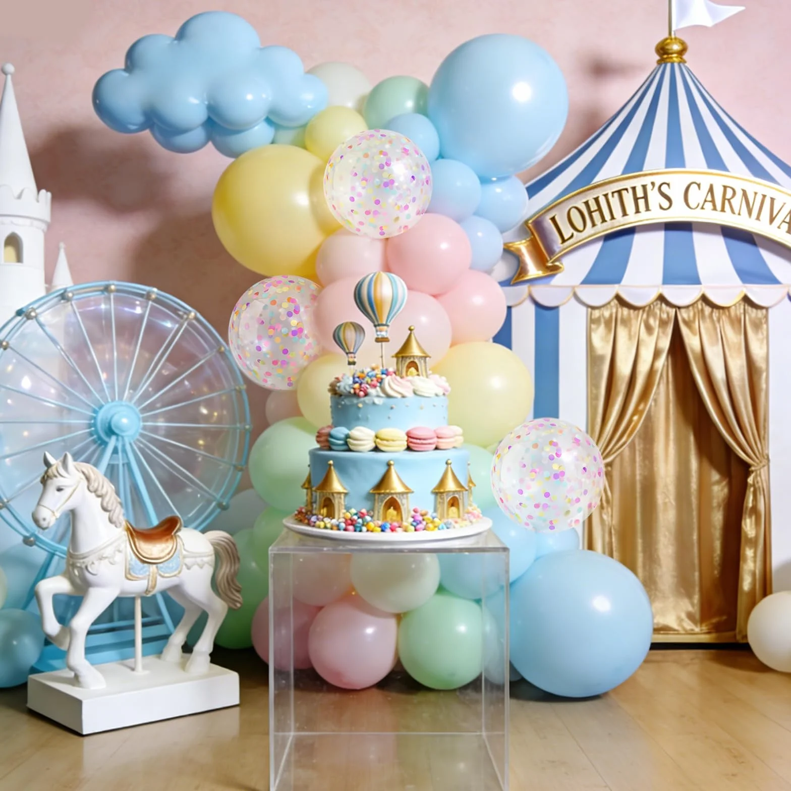 Pacchetto di palloncini - 60 Pezzi Rosa Gialli Verdi Viola Blu Palloncino, Palloncini Elio Confetti Per Ragazza Compleanno Bridal Baby Shower Gender Reveal Anniversario Fidanzamento, 12 Pollici