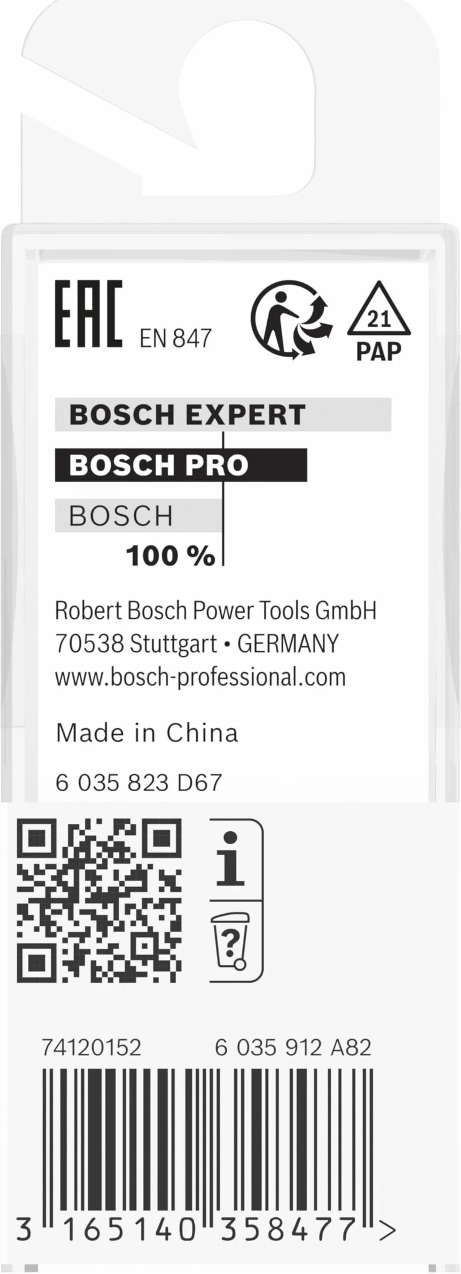 Bosch Professional Fresa Standard ranurar 2 filos:8x13x20mm