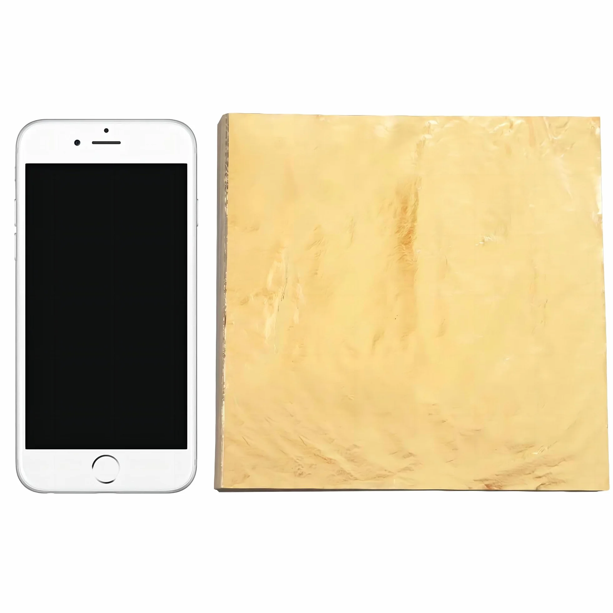 KIRIN Fogli Foglia Oro, 14x14 cm 100 Pezzi di Lamina d'oro per Doratura, Progetti di Artigianato, Mobili, Decorazioni per la Casa