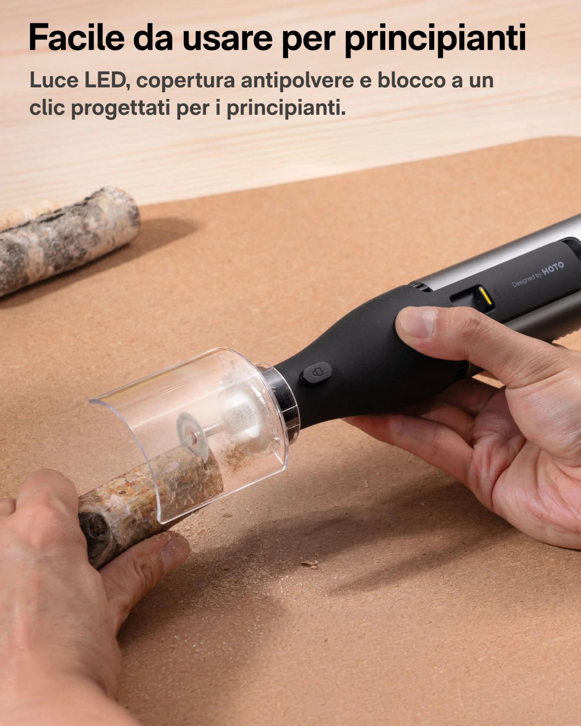 HOTO Strumento Multifunzione 12V 35000 RPM Trapano a Batteria Utensile Rotante con 37 Accessori