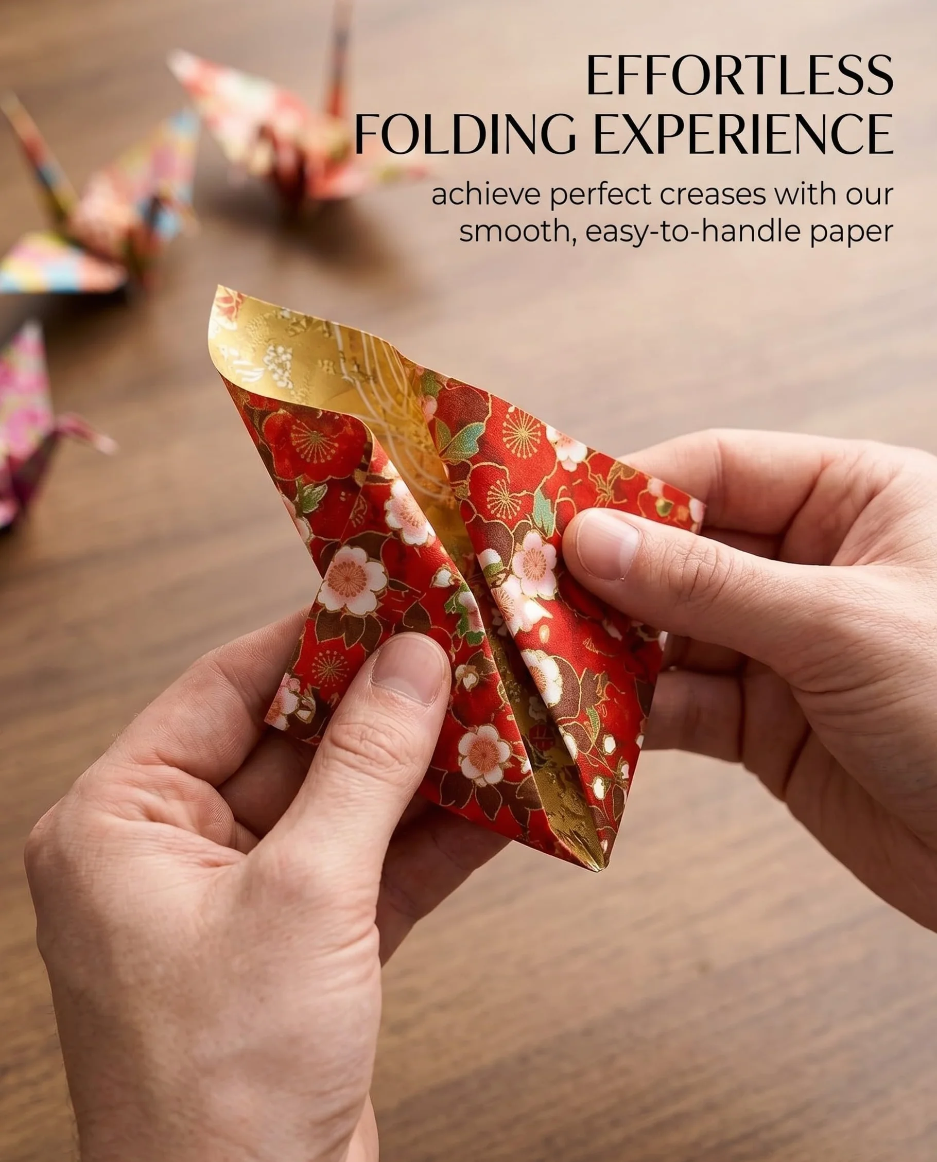 Fogli Carta Origami 60 Fogli 15x15cm carta per origami,fogli origami,con Motivi Floreali Tradizionali Giapponesi per Hobby Creativo, Scrapbooking, Decorazione e Idee Regalo
