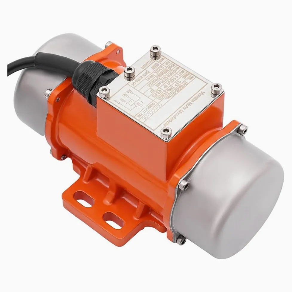 Motore di vibrazione per vibratore a calcestruzzo 60 W, motore di vibrazione a calcestruzzo a 9 velocità AC 110 V 3600 /Min, vibratore per calcestruzzo con alloggiamento in lega