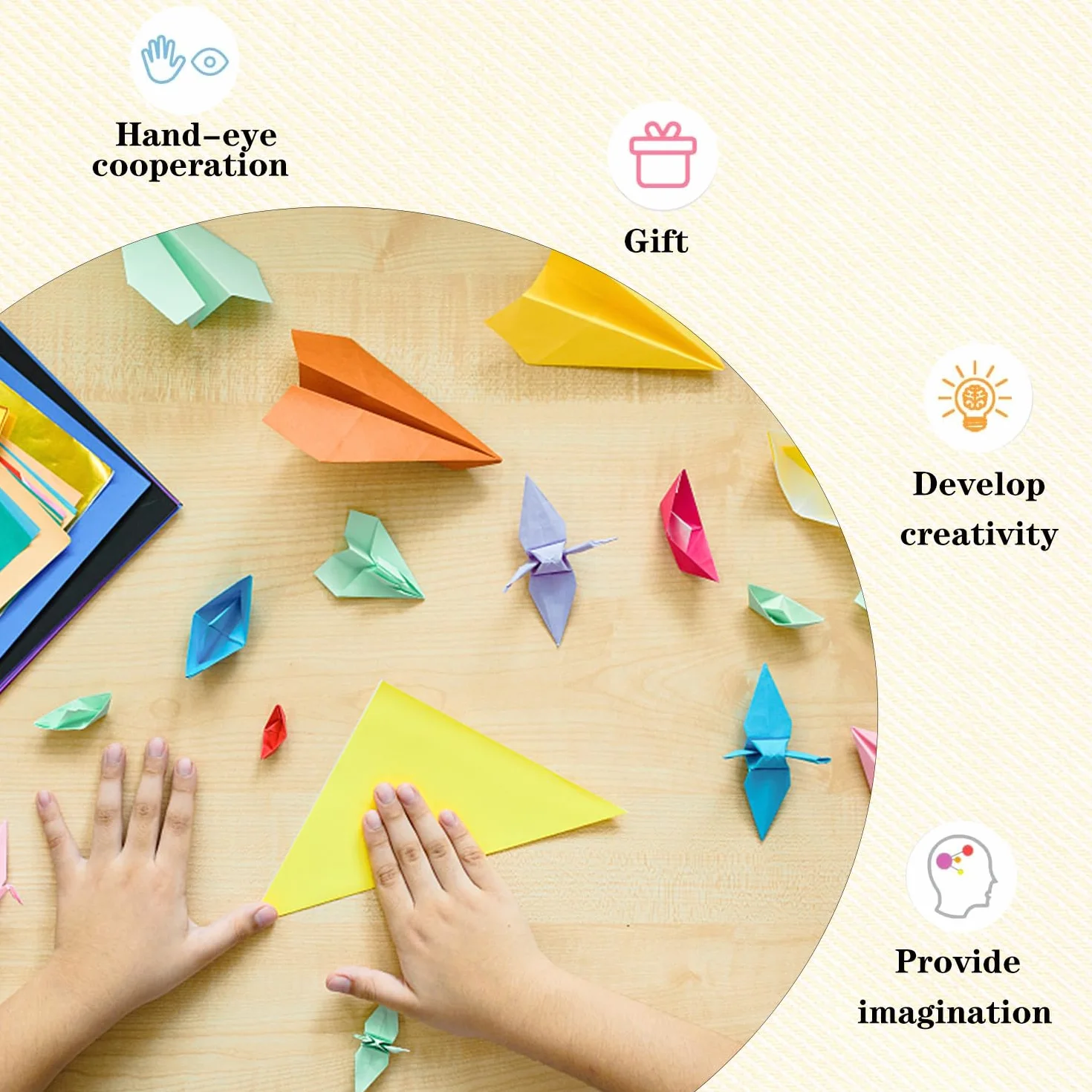 300 fogli di carta per origami, 15 x 15 cm, doppia faccia (70 g/m²), 20 colori piccoli quadrati di carta per origami per bambini, fai da te, scuola, progetti artigianali, bambini e adulti
