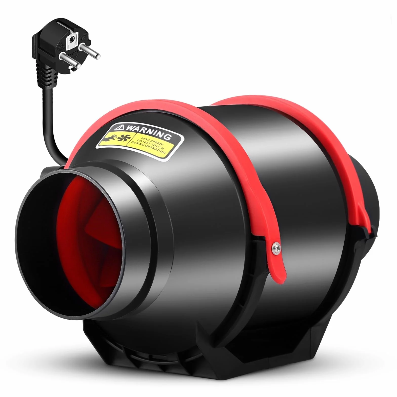 Ventilatore tubolare da 100 mm con regolatore di velocità, ventilatore regolabile in linea da 275 m³/h, silenzioso, con motore EC senza spazzole, impermeabile IP44, per tenda da coltivazione