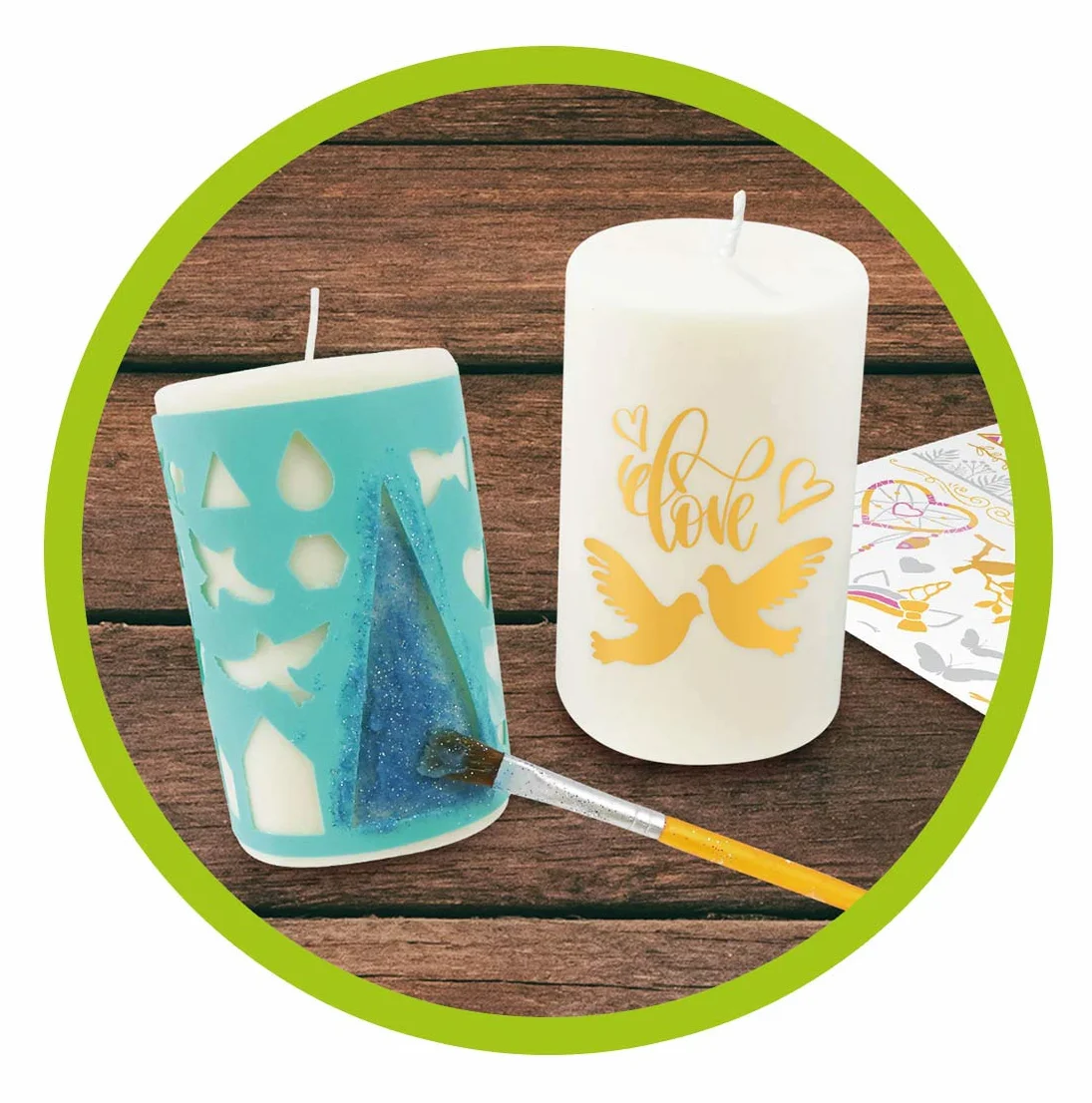 BUKI 5420 - Candele professionali da studio, multicolore