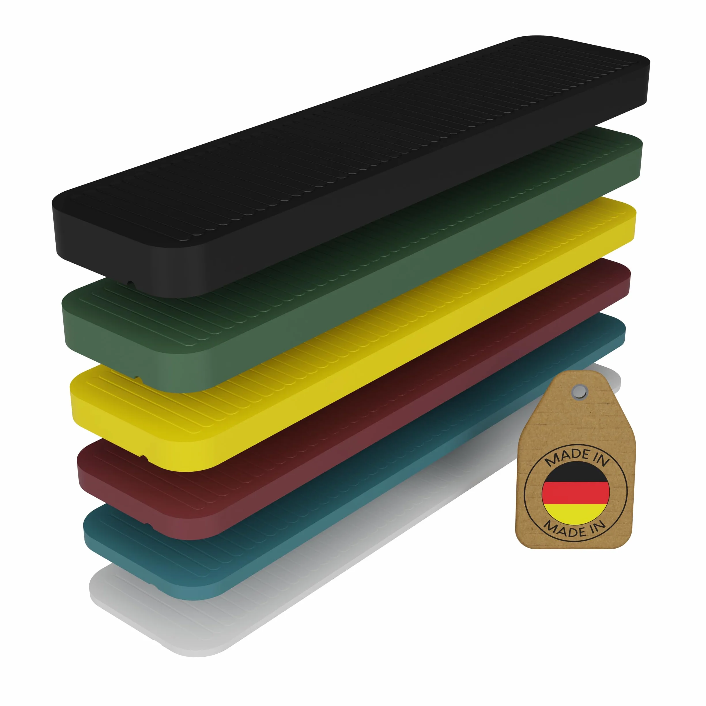 FUX 600 Spessori in Plastica per Mobili - Distanziatori 100x24x1-6mm per Vetri e Piastrelle, Cunei per Parquet - Polipropilene (PP) Resistente - Made in Germany
