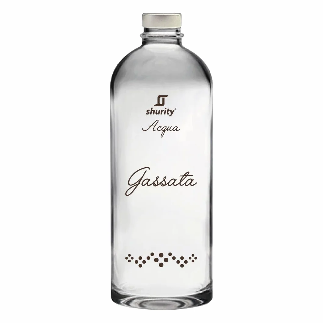 Shurity Bottiglie Personalizzate Trasparente 75cl Puffy 10PZ Acqua Gassata