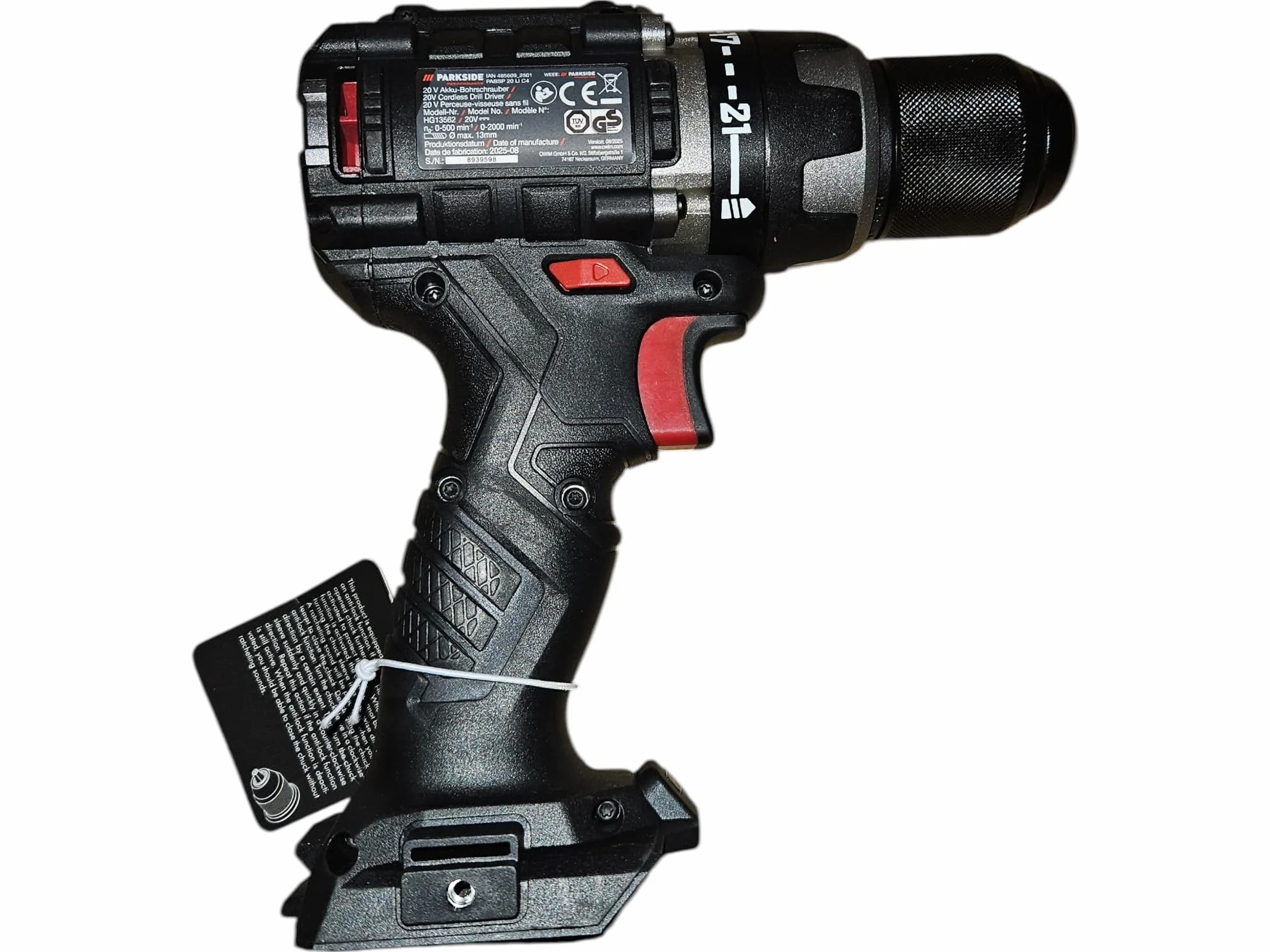 Avvitatore a batteria PARKSIDE PERFORMANCE PABSP 20 Li X20V, senza spazzole, LED, 60 Nm (in valigetta di trasporto, senza batteria e caricatore)