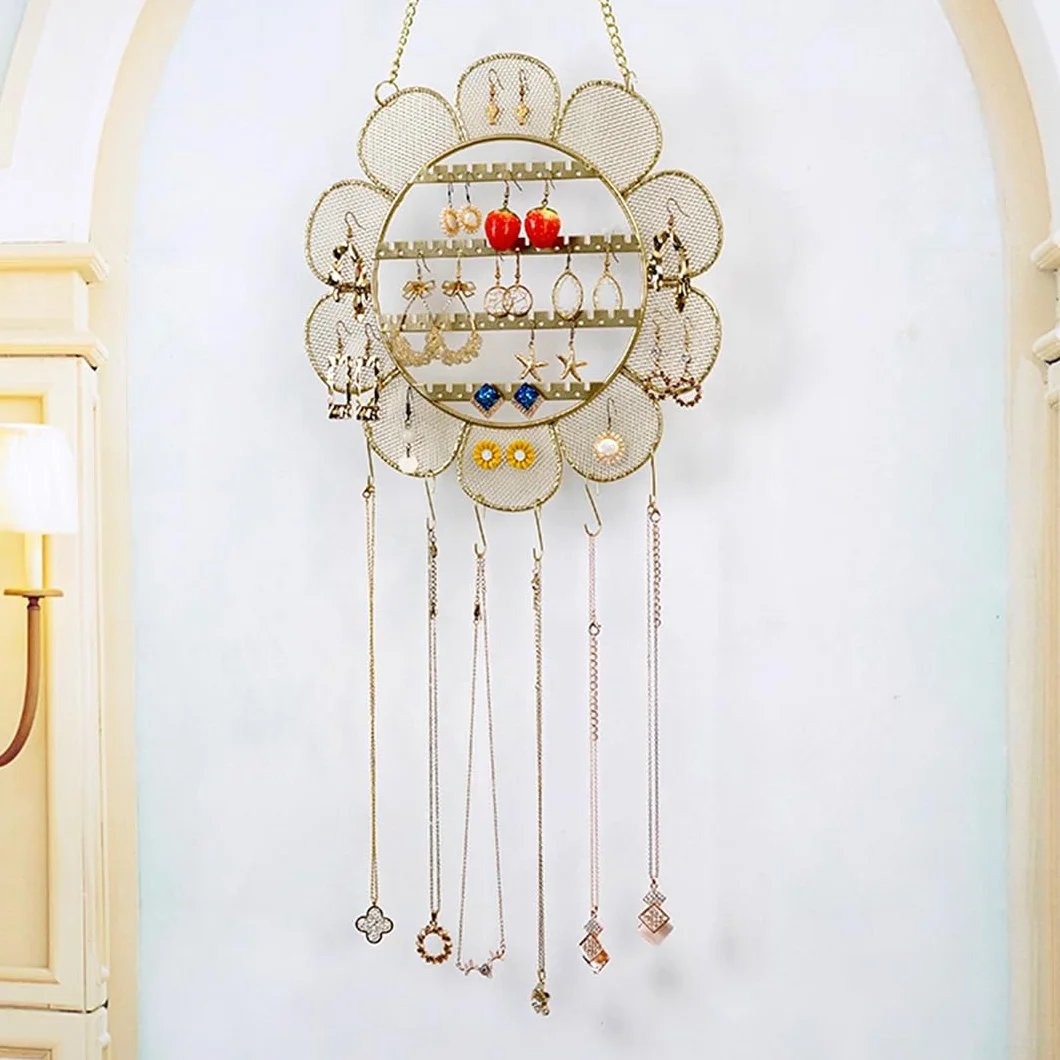 Supporto Da Parete per Orecchini Hanging Jewelry Holder Portaorecchini Organizzatore Appeso