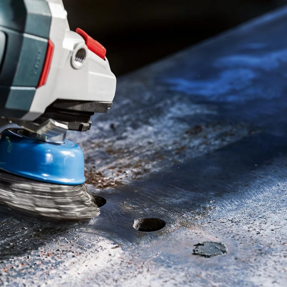 Bosch 1x Spazzola a tazza PRO Metal heavy piccole, filetto M14 (per Acciaio, Ø 75 mm, Professional Accessorio Smerigliatrice angolare piccola)
