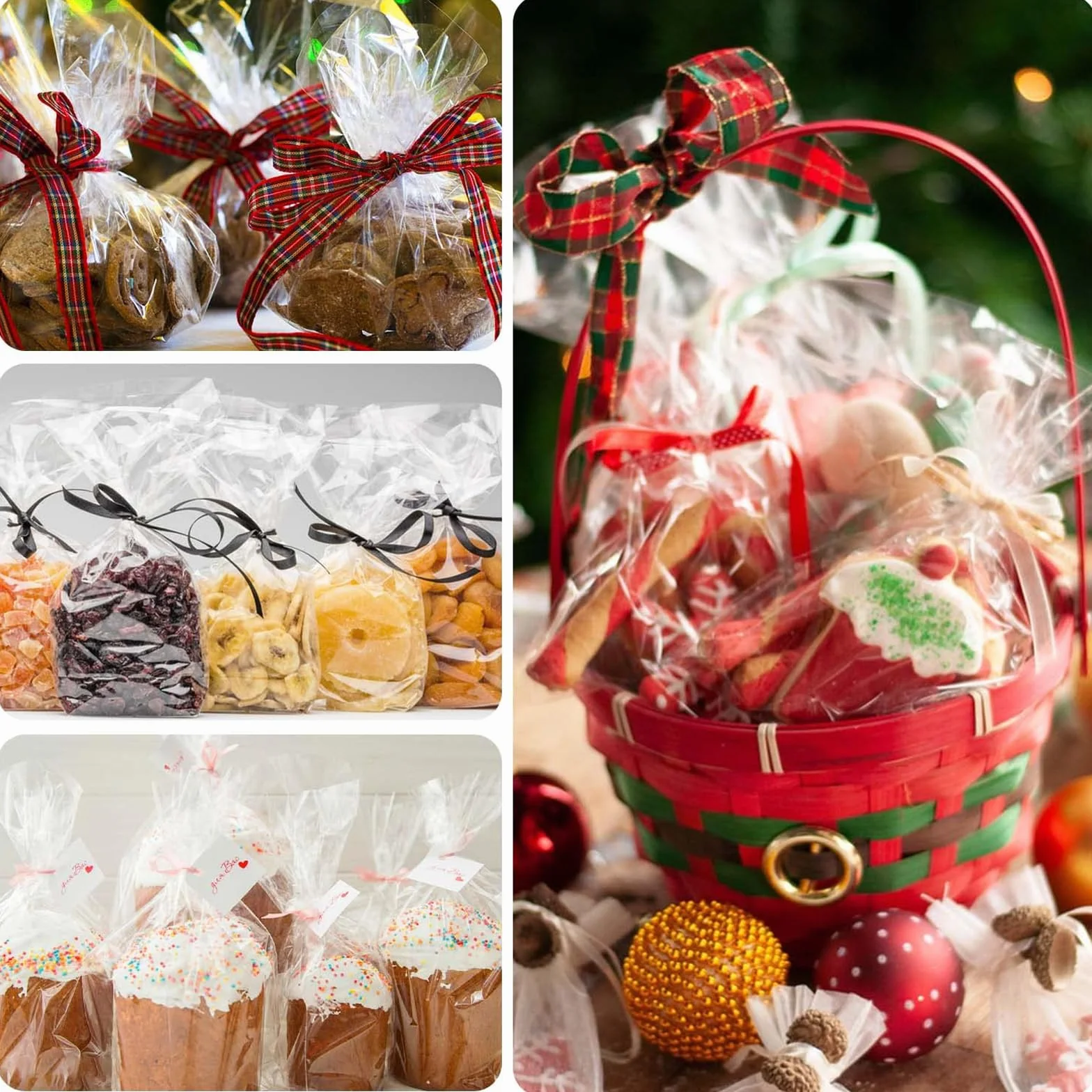 Carta Trasparente per Confezioni，80 cm x 30 m Cellophane per imballaggio Cellophane carta da regalo，per Fiori, Regali, Cesti, Imballaggi Artistici