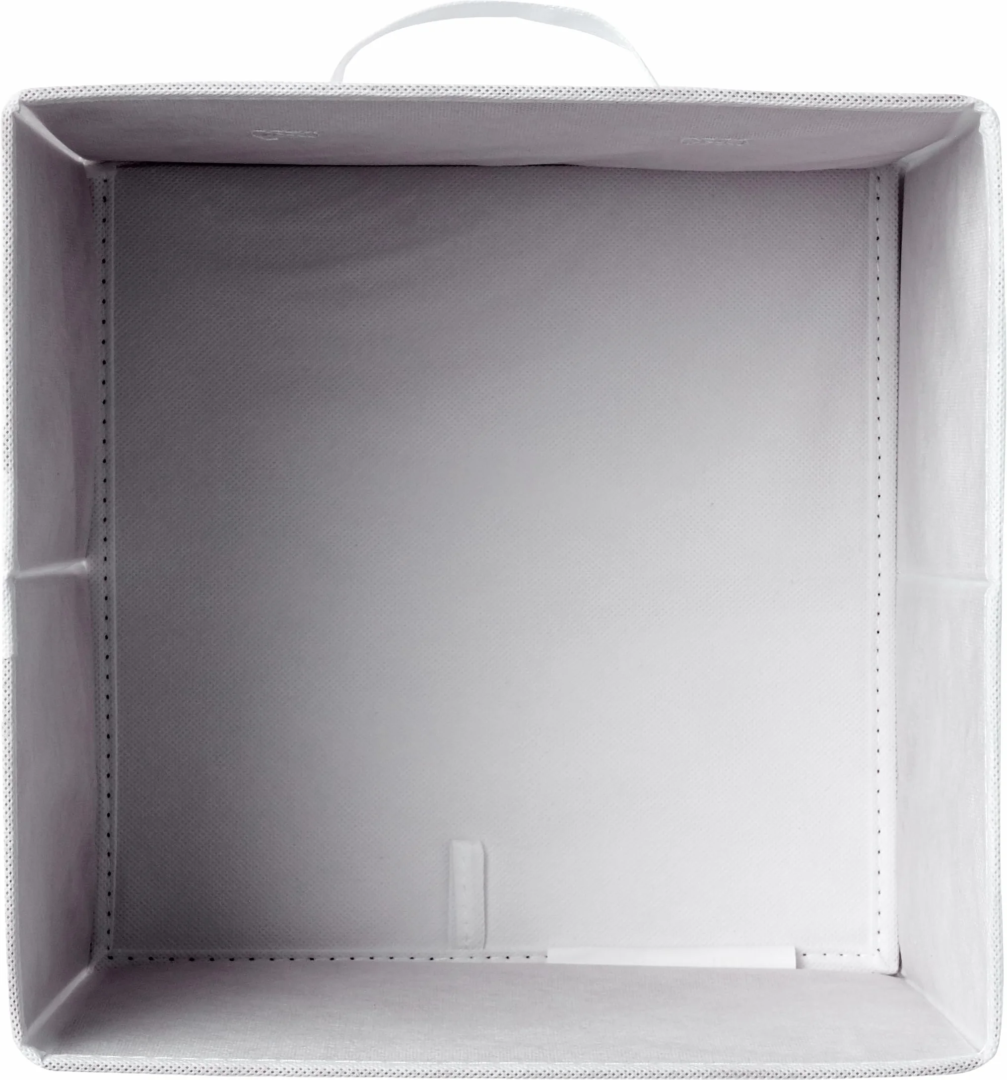 Amazon Basics Confezione da 6 cubi portaoggetti pieghevoli in tessuto, 33x33x33 cm, Bianco