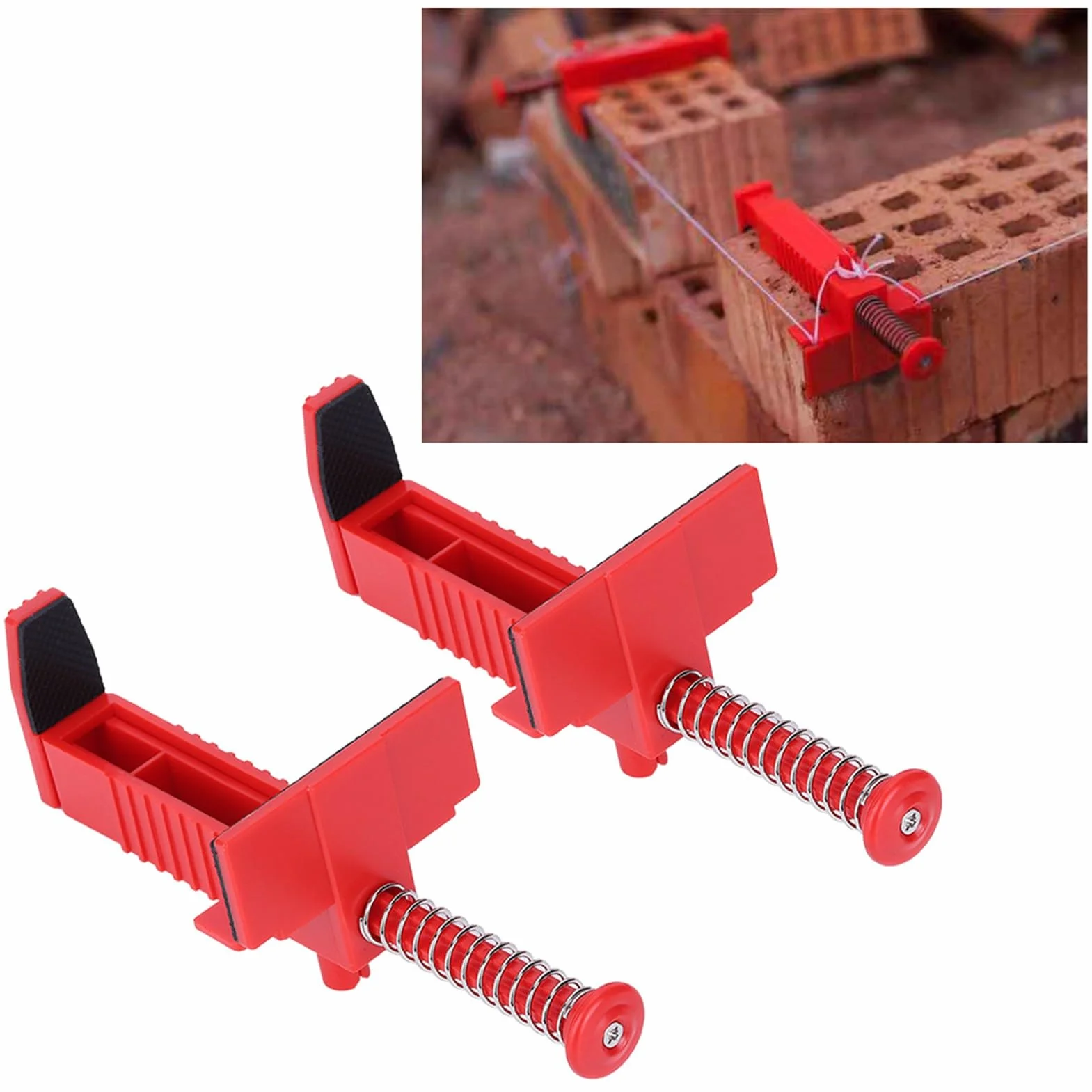Joyzan Mattoni Filo Corridore Cassetto, Mattone Fodera Corridori Livellamento Strumento di Fissaggio Cazzuola per Costruzione Edilizia Liner Morsetti Muratura Misurazione Accessorio Ingegneria Linee