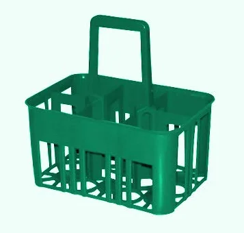 Cestello portabottiglie 6 posti verde Mobil Plastic