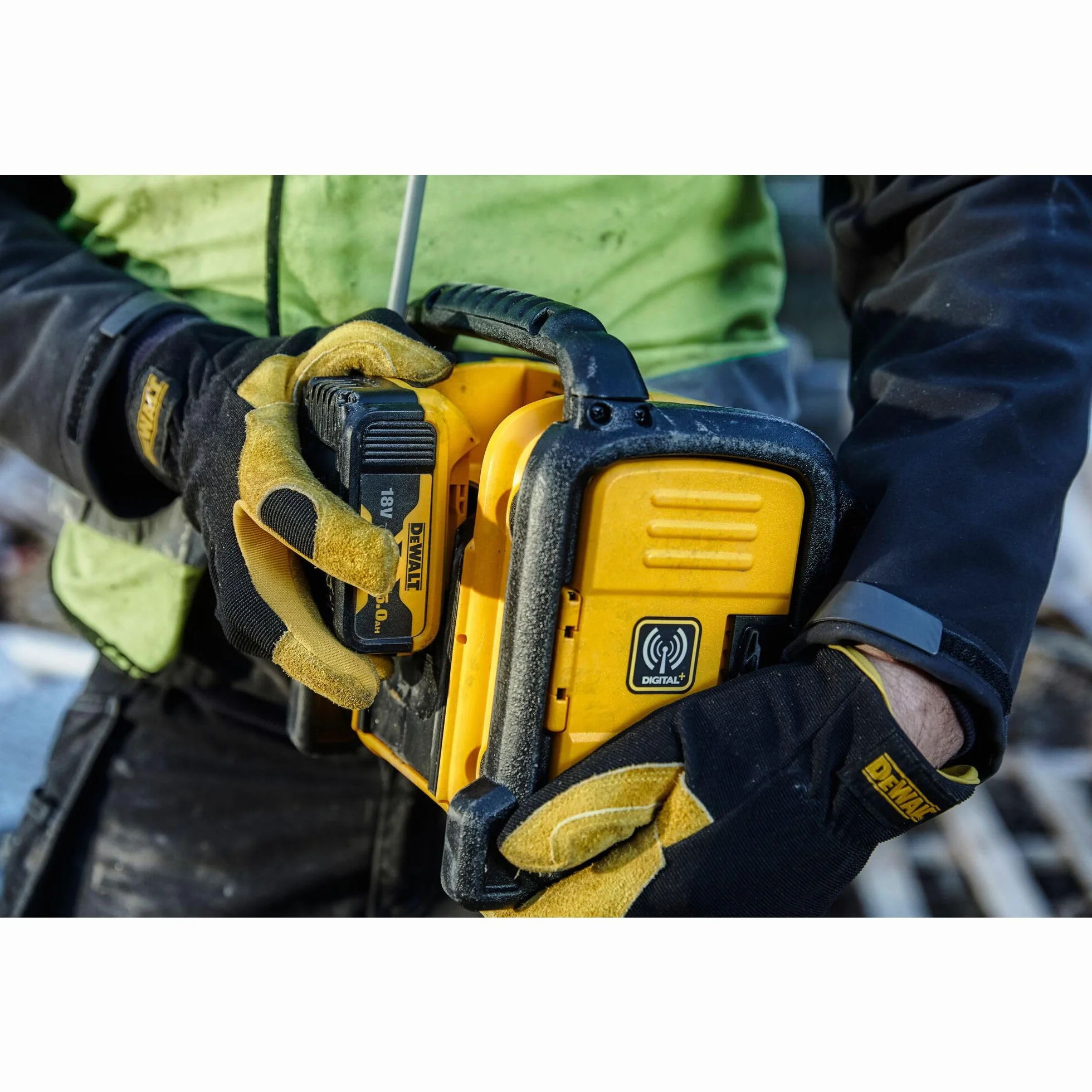 DEWALT Radio Stereo digitale FM e DAB+ (digital audio broadcasting), DCR020-QW