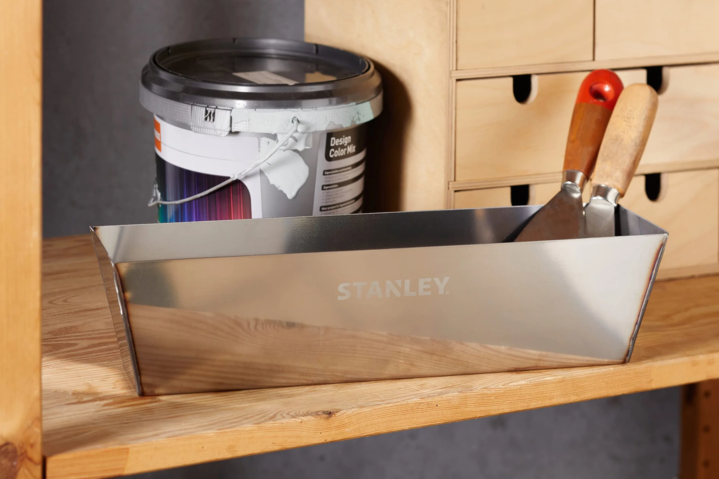 STANLEY STHT0-05867 Vaschetta Porta Intonaco in Acciaio Inox