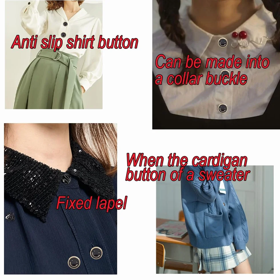 Spille a Bottone, 20 Pezzi Bottoni da a Spillo, Camicia da Spilla Bottoni, Spille di Sicurezza a Bottone, Accessorio Invisibile per Camicia, Senza Cucire