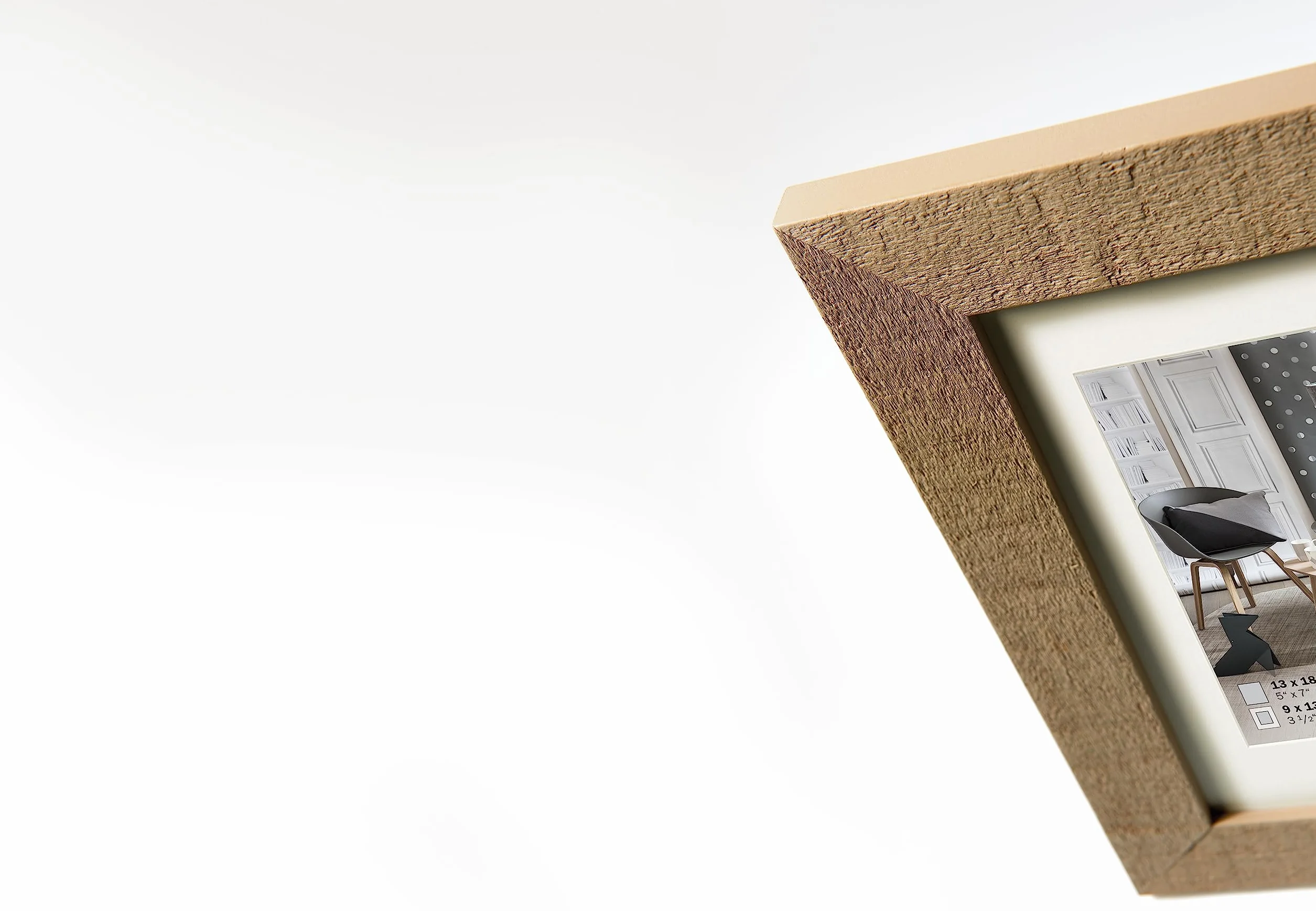 Walther Design Cornice Nero 30x30 cm Passe-Partout Legno Home HO330B