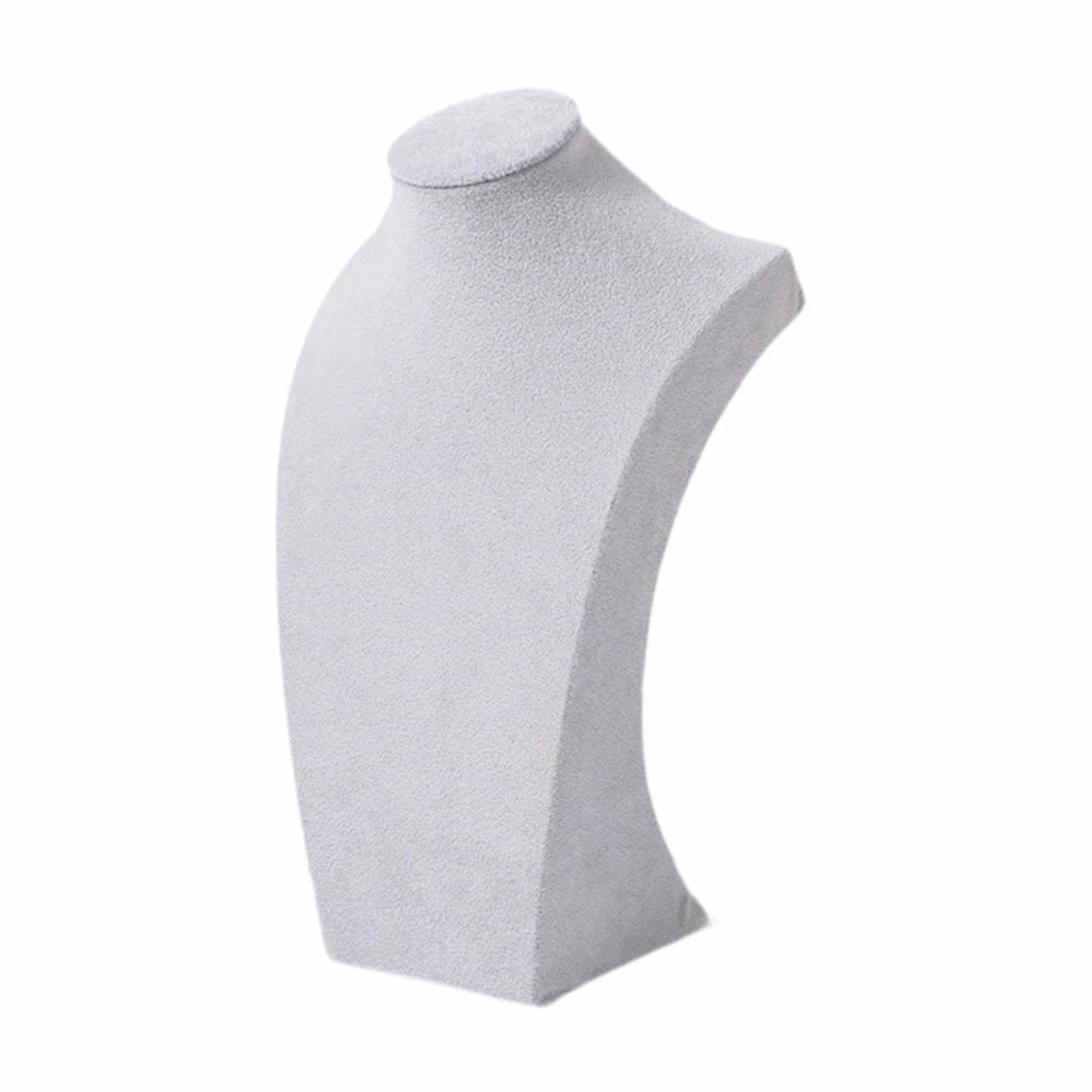 Espositore per collana Supporto per manichino Vetrina Decorazione Busto per gioielli Grigio 30 cm
