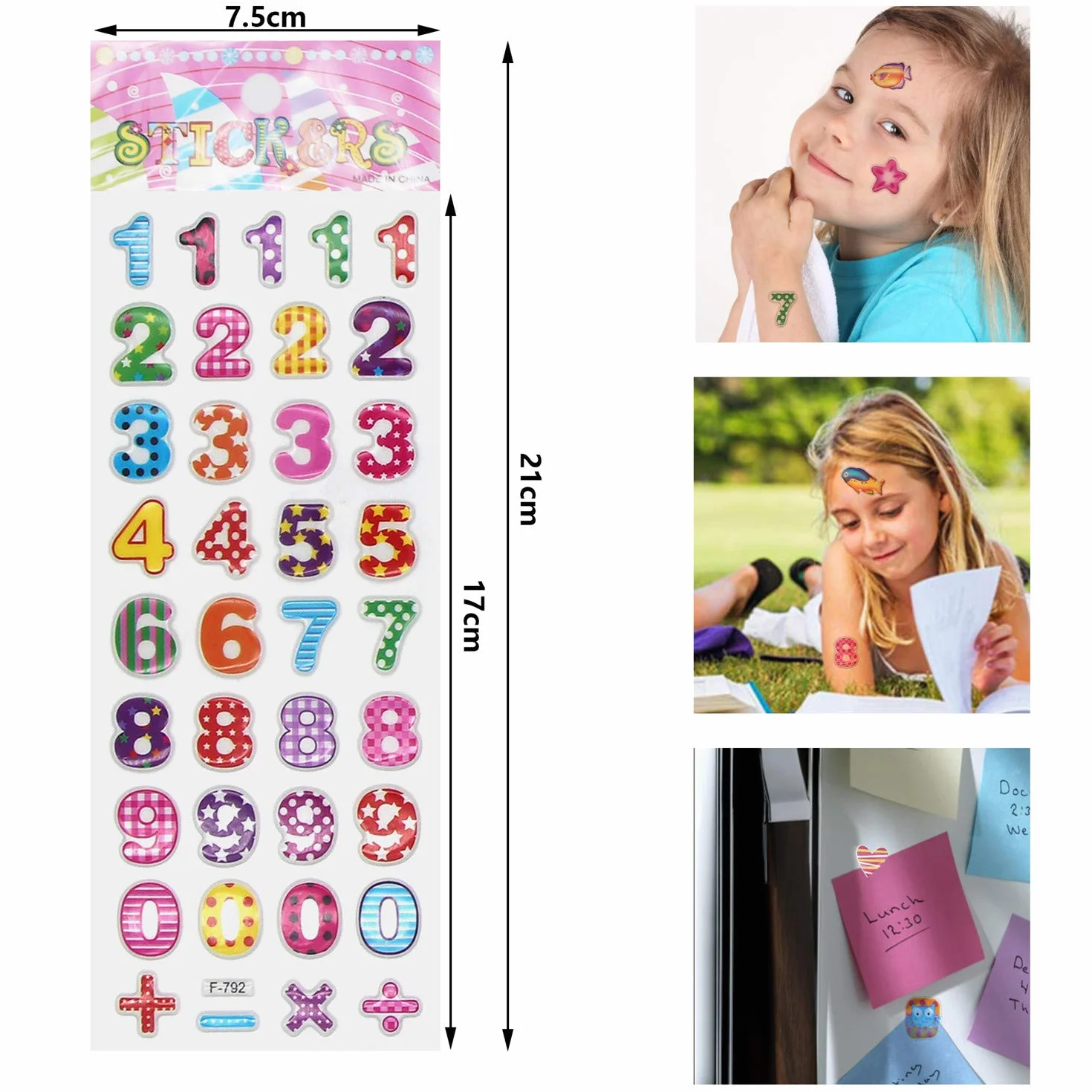 Annhao 1000+ Adesivi 3D per Bambini - Stickers Puffy per Regali Gratificanti, Scrapbooking - Camion, Aeroplani, Animali, Pesci, Dinosauri, Numeri, Frutta, Lettere (40 Fogli)