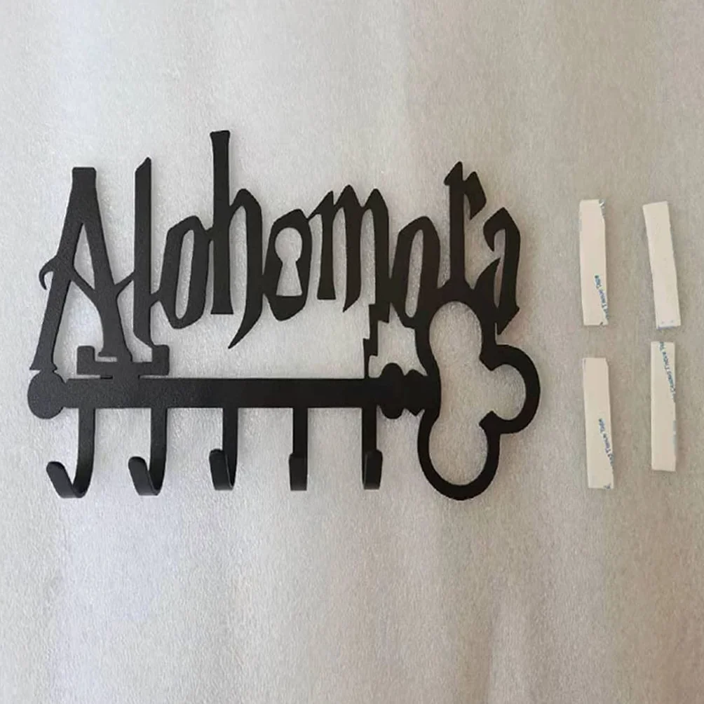 Portachiavi in Metallo Halloween con 5 Ganci Iron Art Murale Appendiabiti Organizzatore per Cappelli Porta Asciugamani Decorazione Ingresso