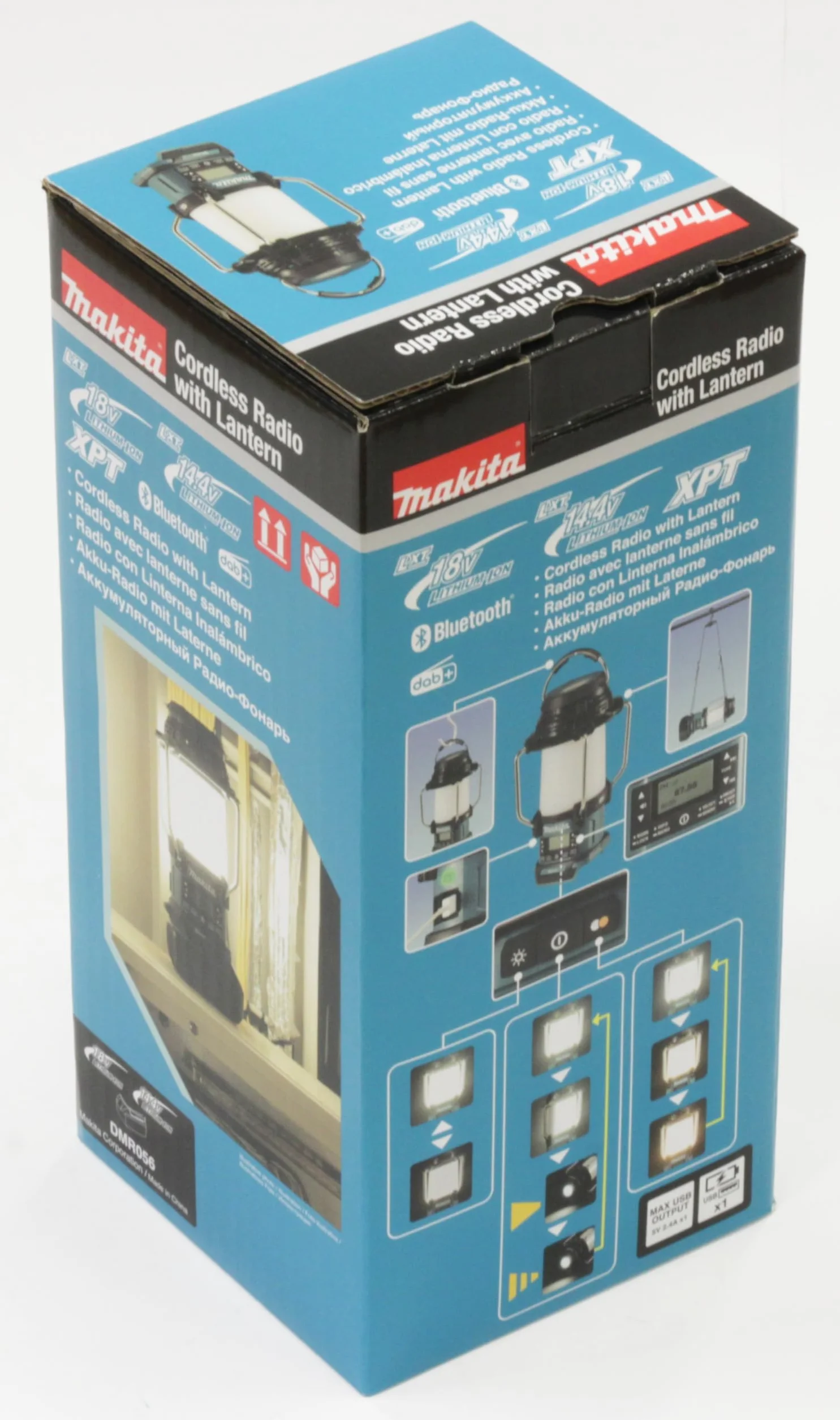 Makita DMR056 Radio portable Analogique et numérique Noir, Bleu