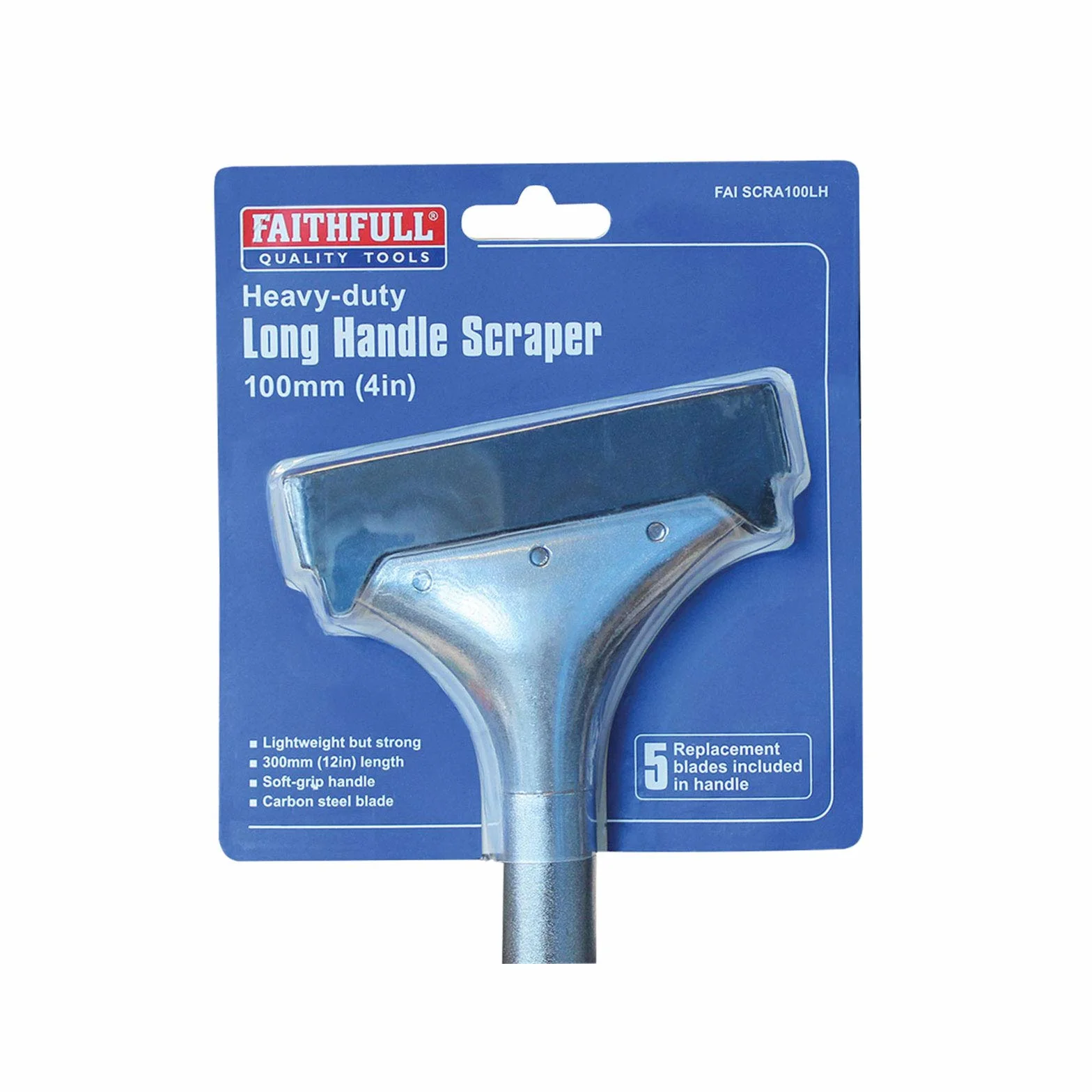 Faithfull SCRA150LH - Raschietto resistente con impugnatura morbida, 15 cm, multicolore