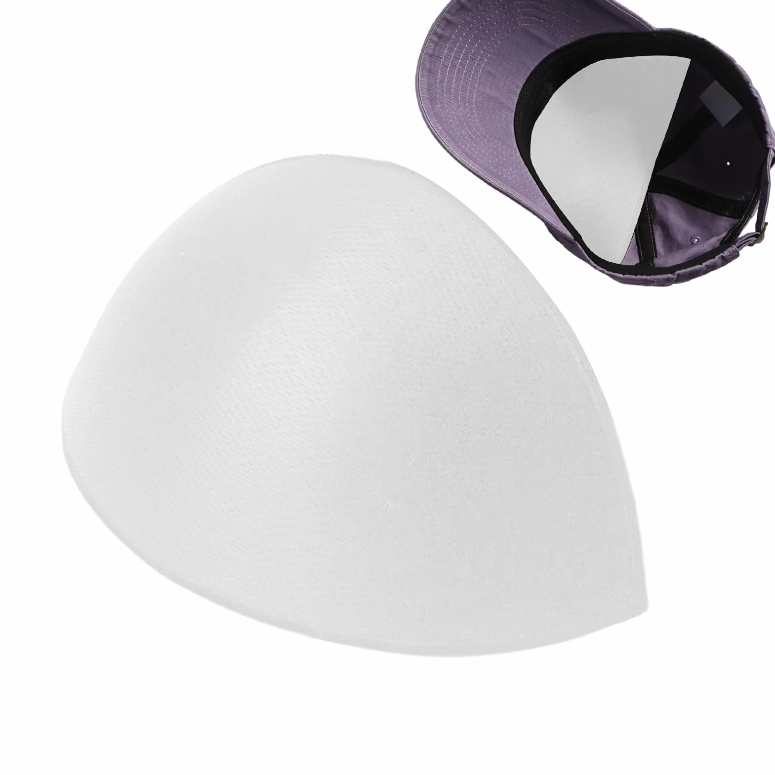 Inserto traspirante, supporto per cappelli da baseball, forma invisibile, riutilizzabile, supporto interno pieghevole, strumento di stabilizzazione del cappello, per adulti, amanti, famiglia, amici