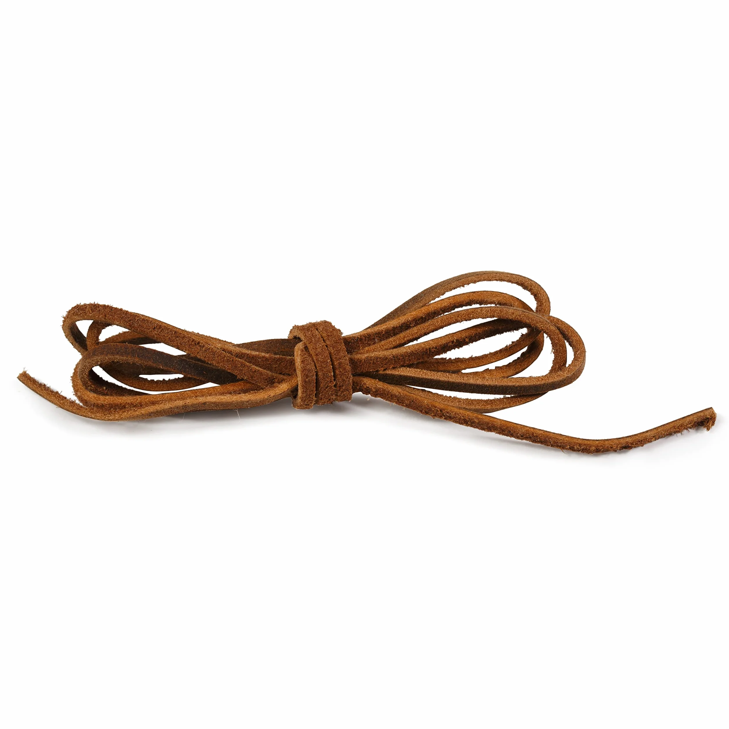 Wanderings Cinghia in Pelle – 2 Cinghie 2,5 cm – Strisce in Vera Pelle Pieno Fiore di Bufalo per Artigianato – 2 Rotoli (2,5×107 cm) + 90 cm di Cordino – Per Cinture e Fai da Te