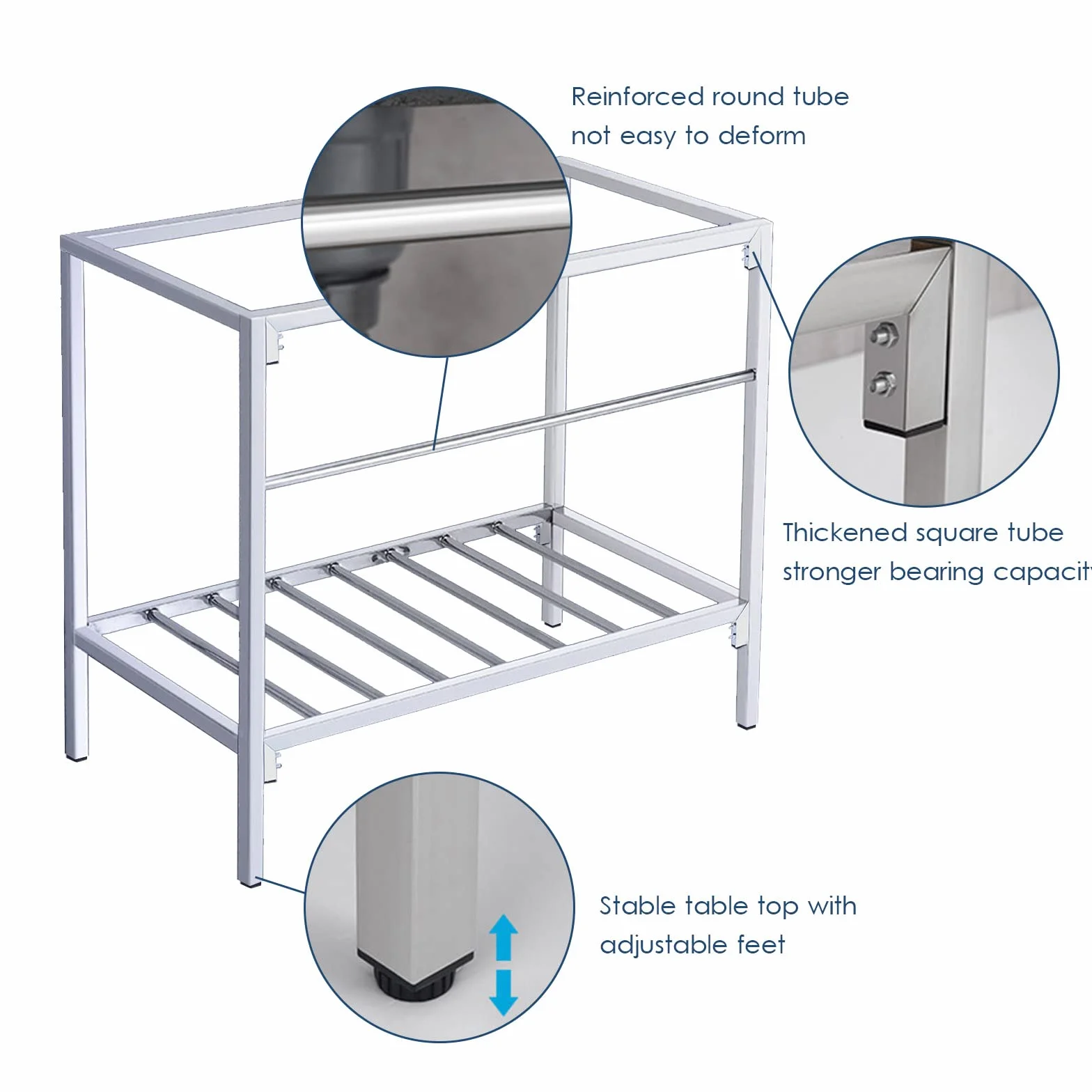Lavello autoportante in Acciaio Inox, Grande lavello Industriale a 2 vasche per Esterni con rubinetti per Acqua Calda e Fredda, Ideale per ristoranti, Bar, Hotel, Garage e Lavander